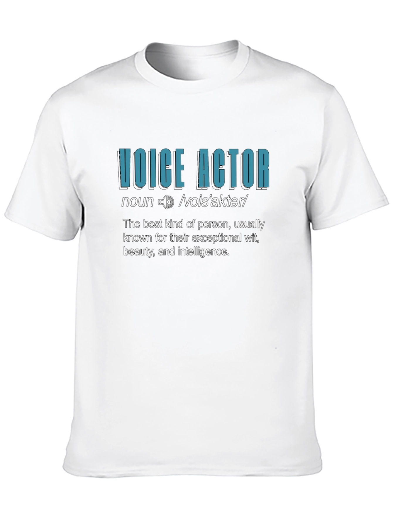 Voice Actor Definition Black T-Shirt