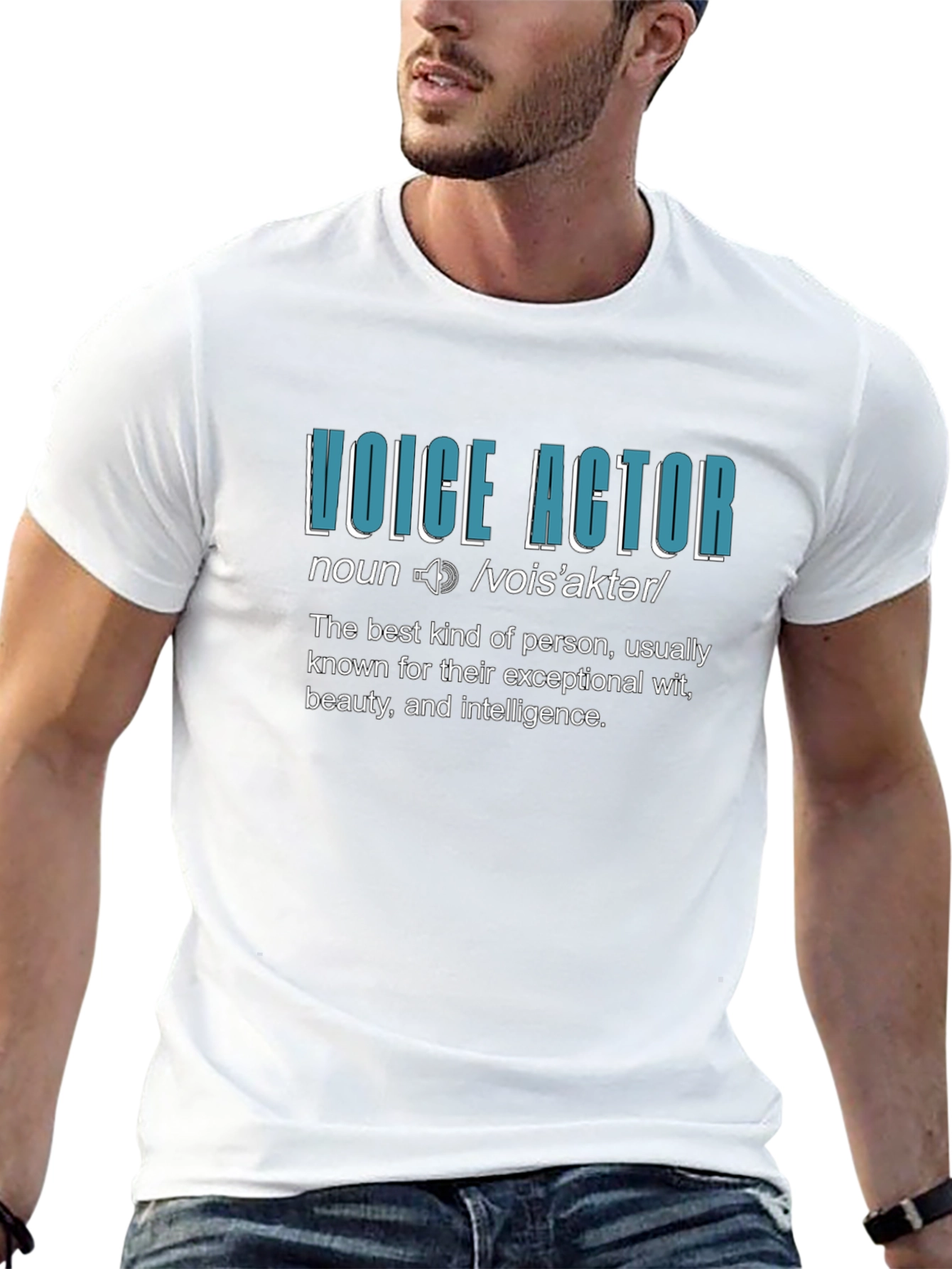 Voice Actor Definition Black T-Shirt