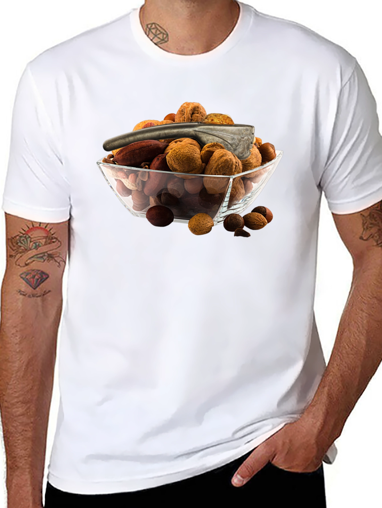 Nut Bowl Graphic T-Shirt - Snack Lovers Tee