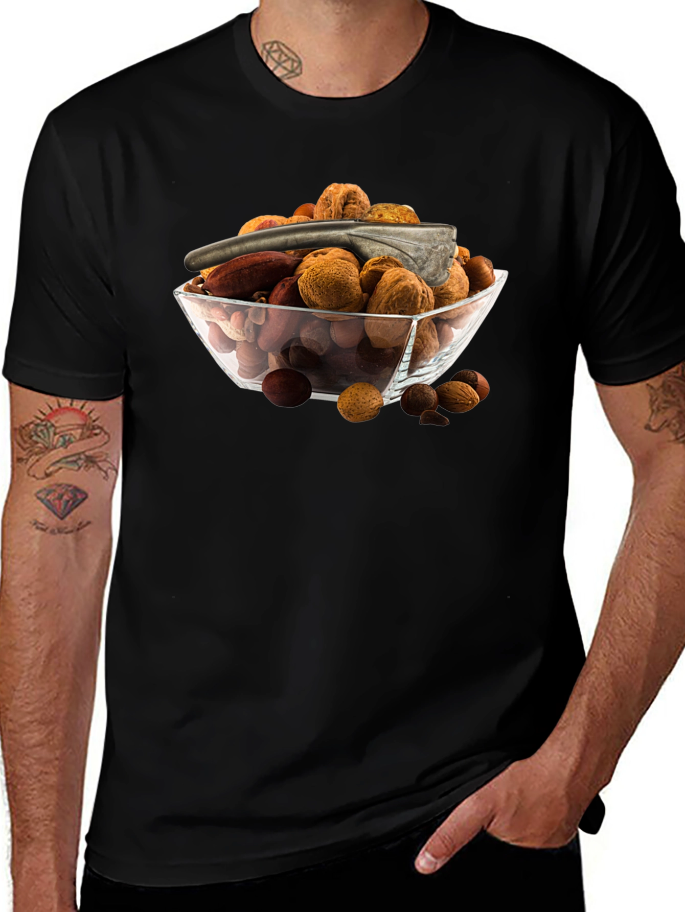 Nut Bowl Graphic T-Shirt - Snack Lovers Tee