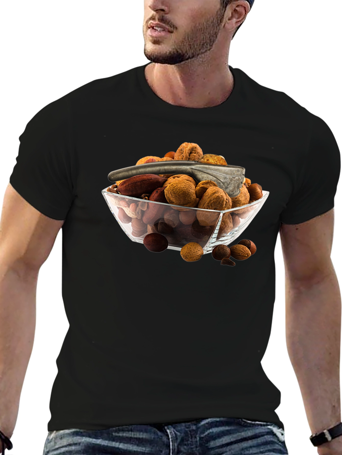 Nut Bowl Graphic T-Shirt - Snack Lovers Tee