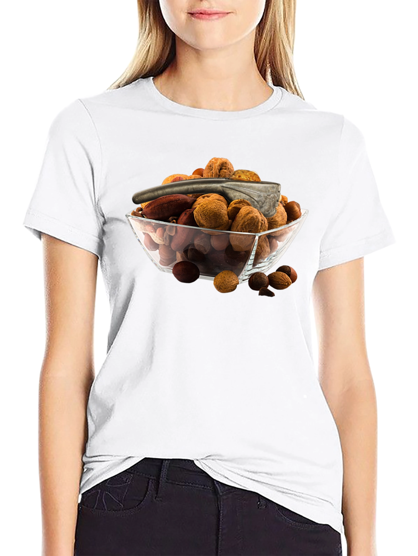 Nut Bowl Graphic T-Shirt - Snack Lovers Tee