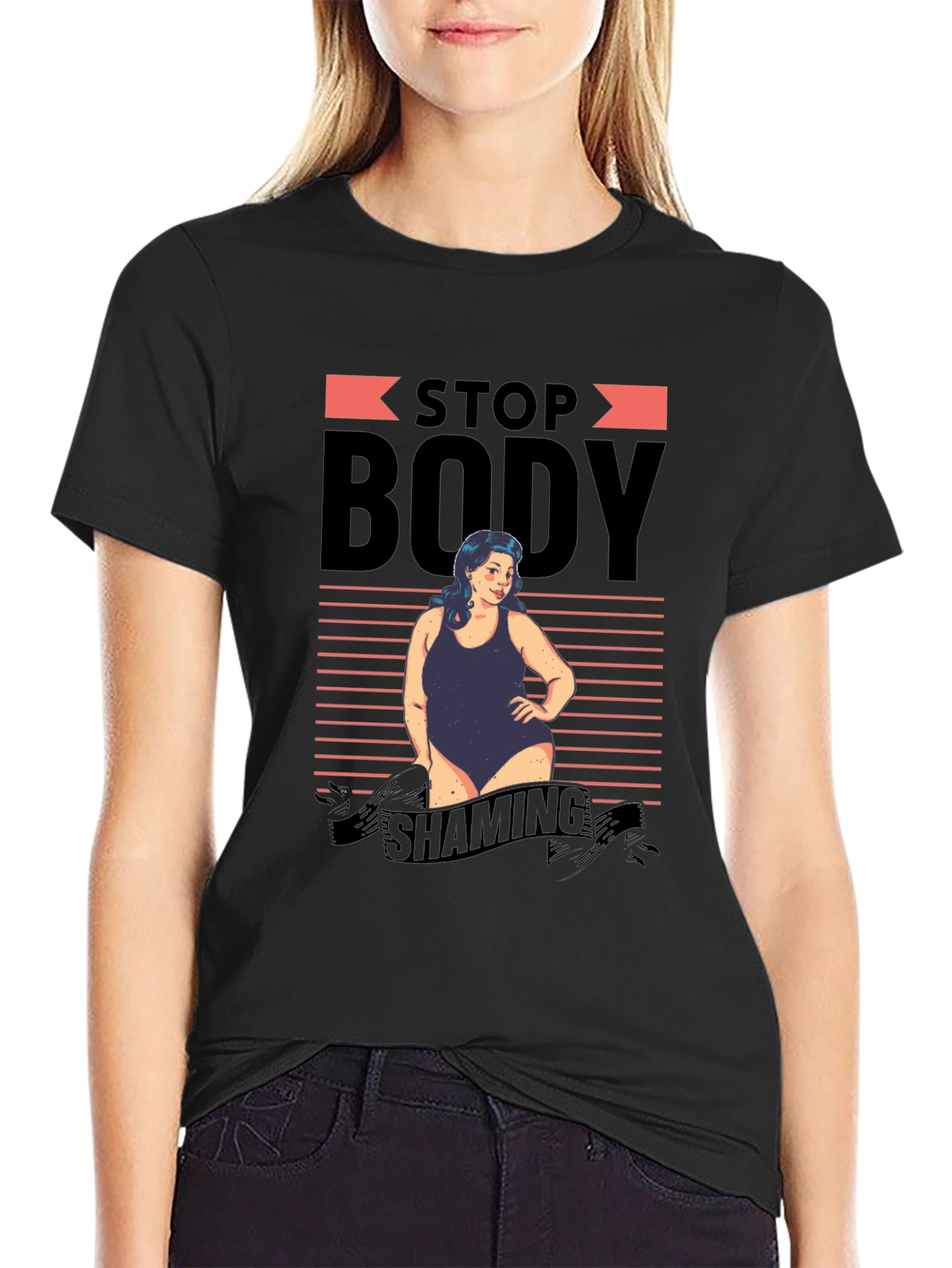 Stop Body Shaming Graphic T-Shirt