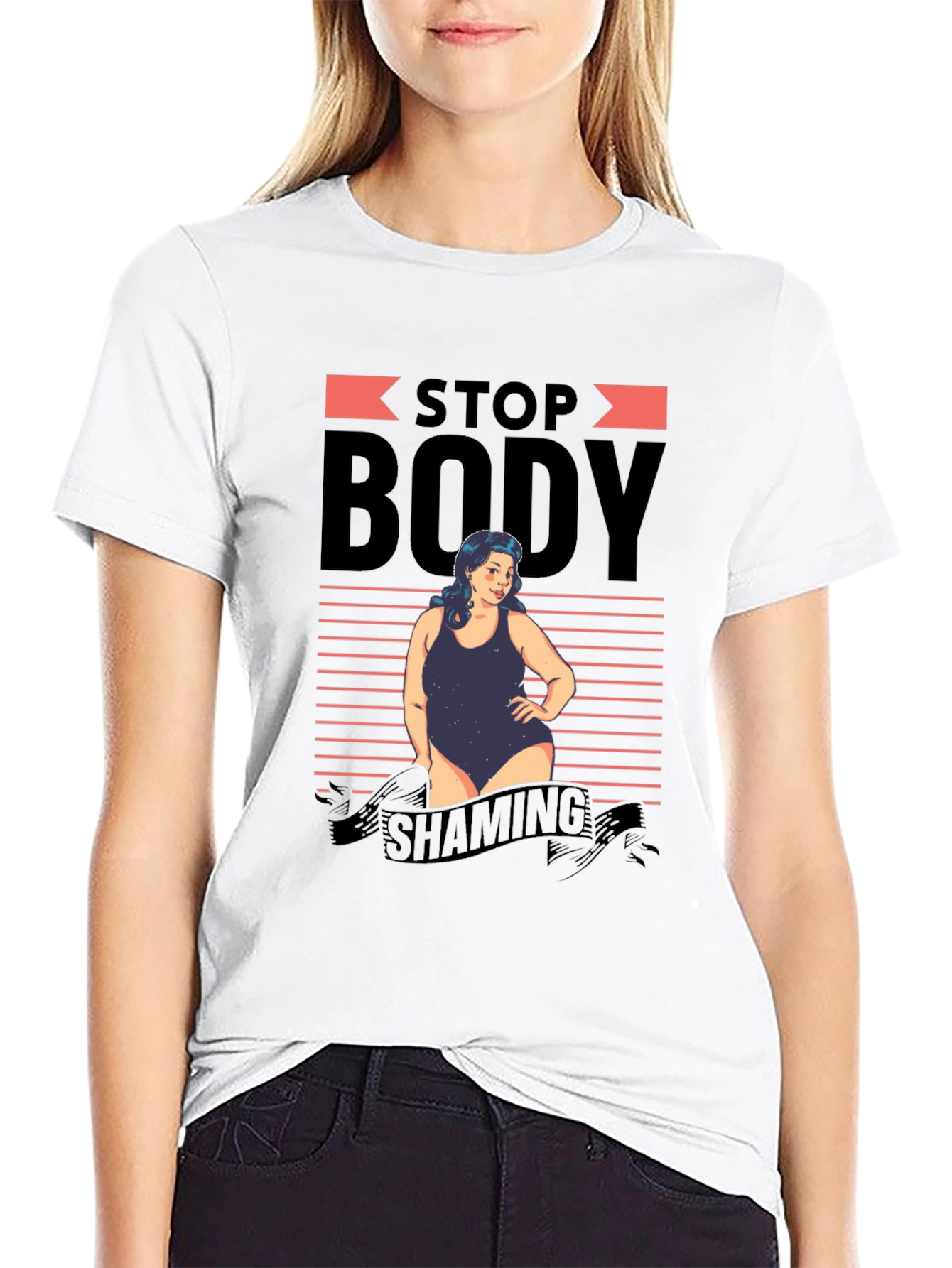 Stop Body Shaming Graphic T-Shirt