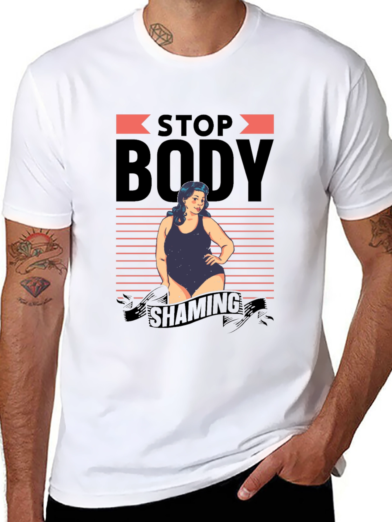 Stop Body Shaming Graphic T-Shirt