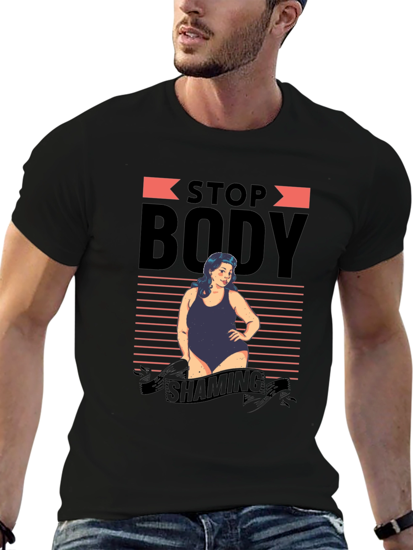 Stop Body Shaming Graphic T-Shirt