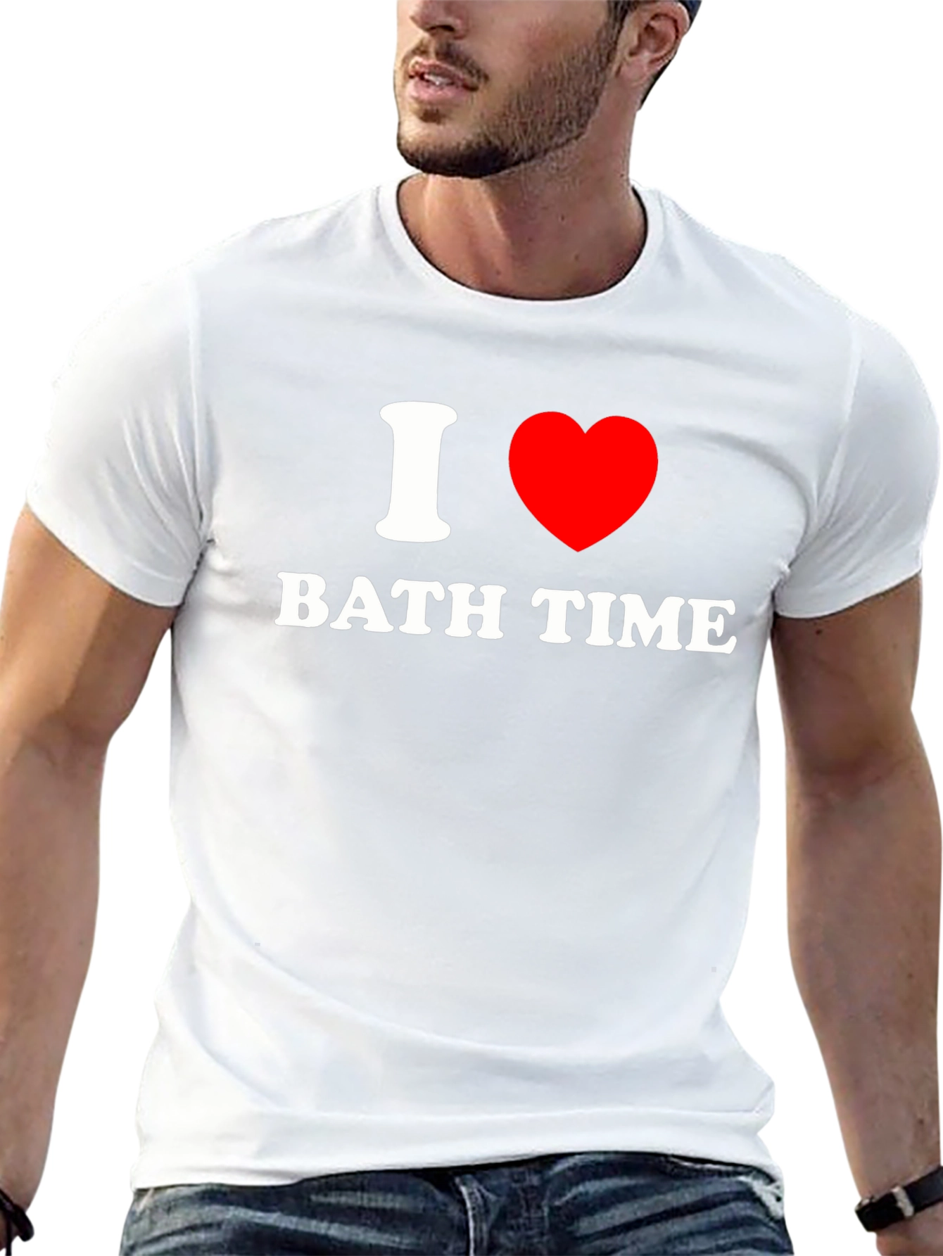 I Heart Bath Time Black T-Shirt