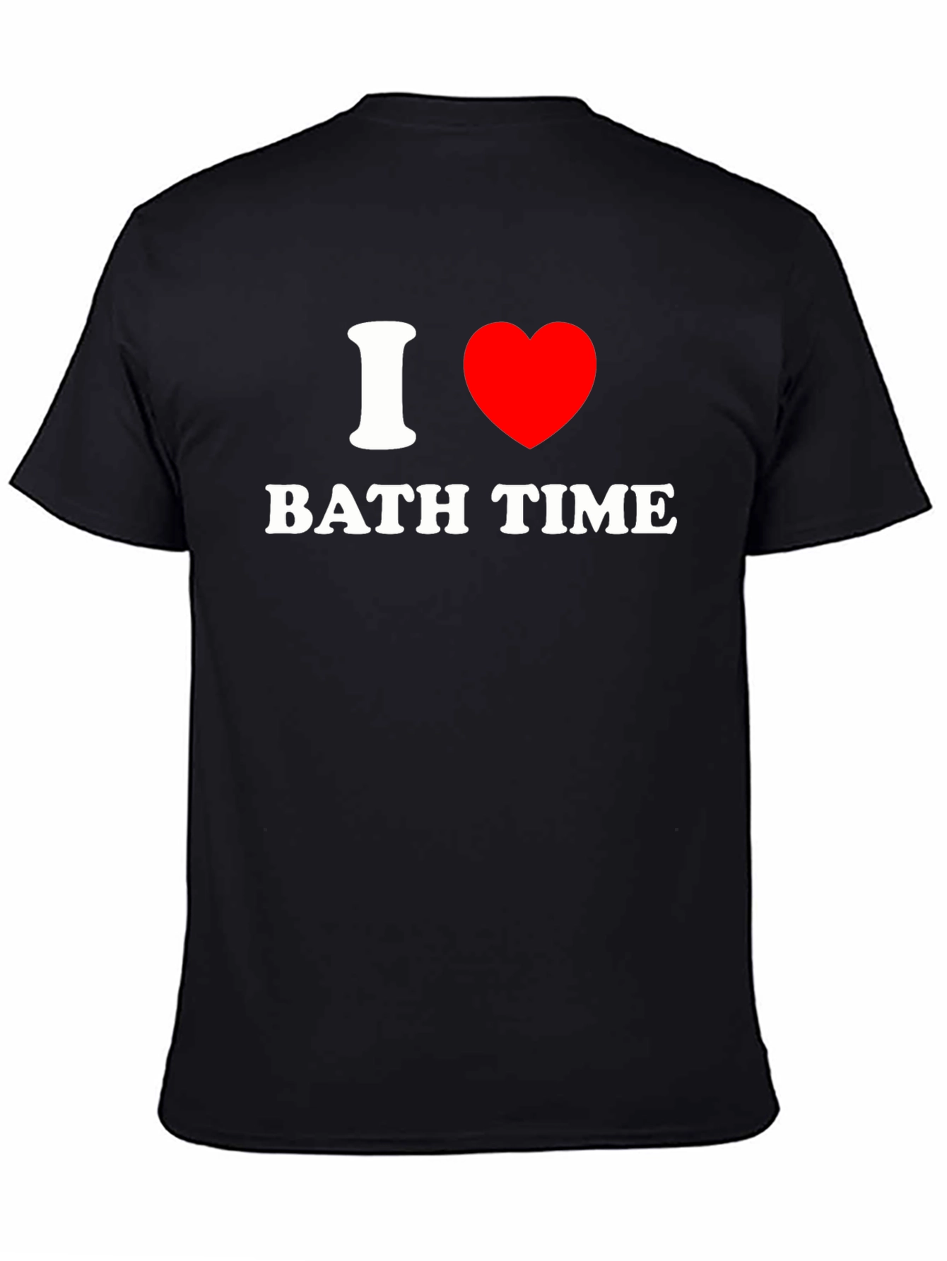 I Heart Bath Time Black T-Shirt