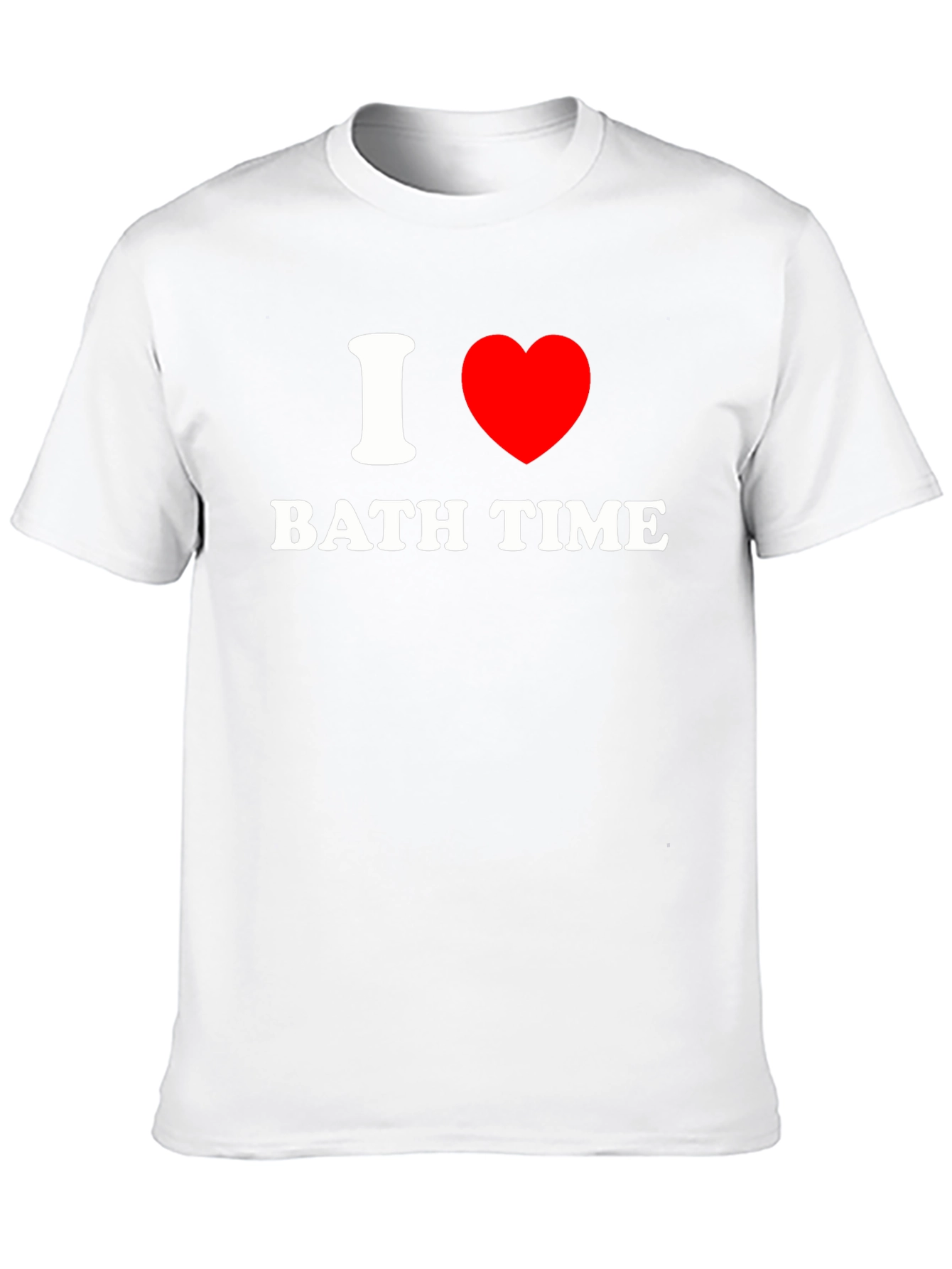 I Heart Bath Time Black T-Shirt