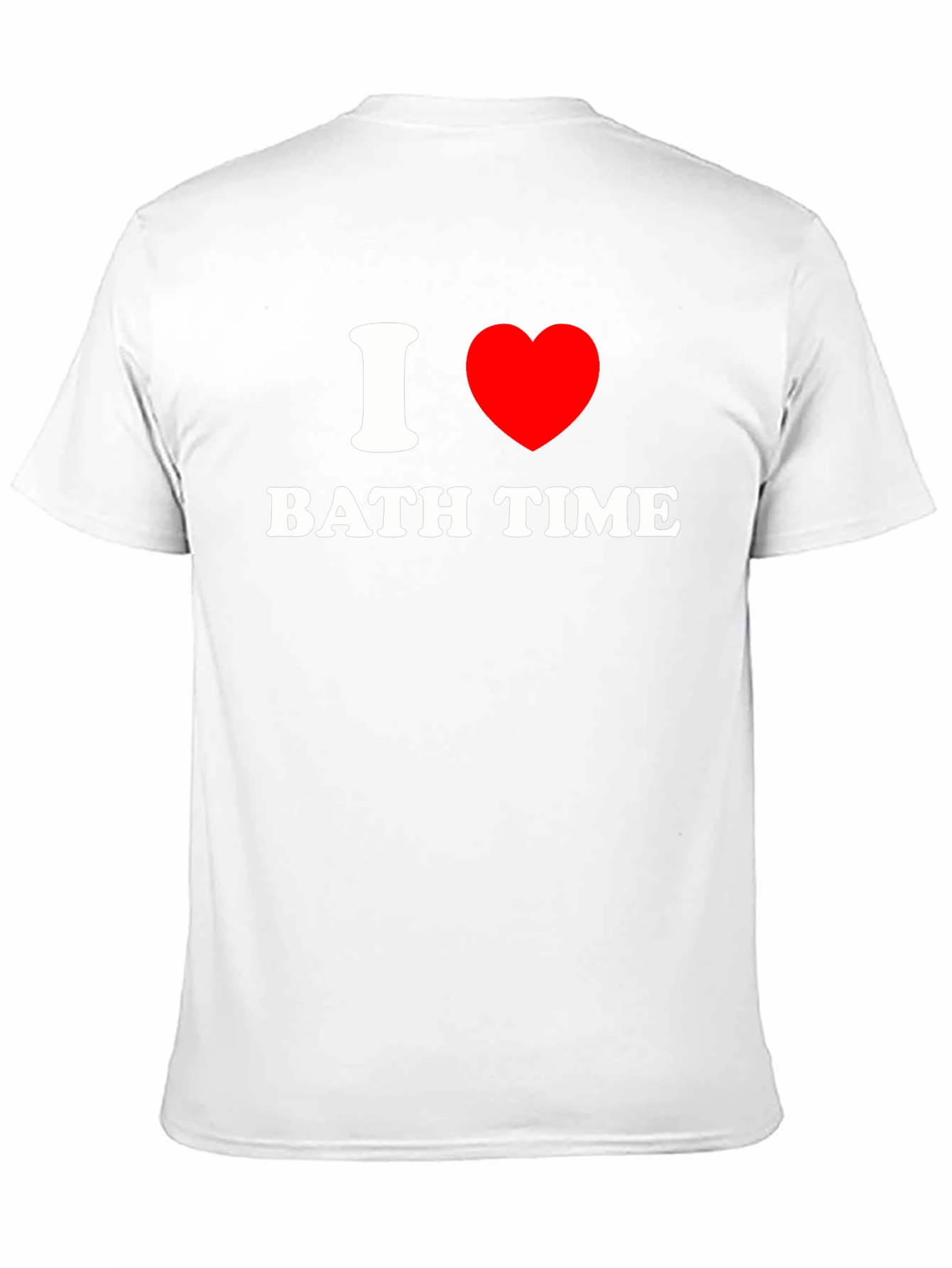 I Heart Bath Time Black T-Shirt