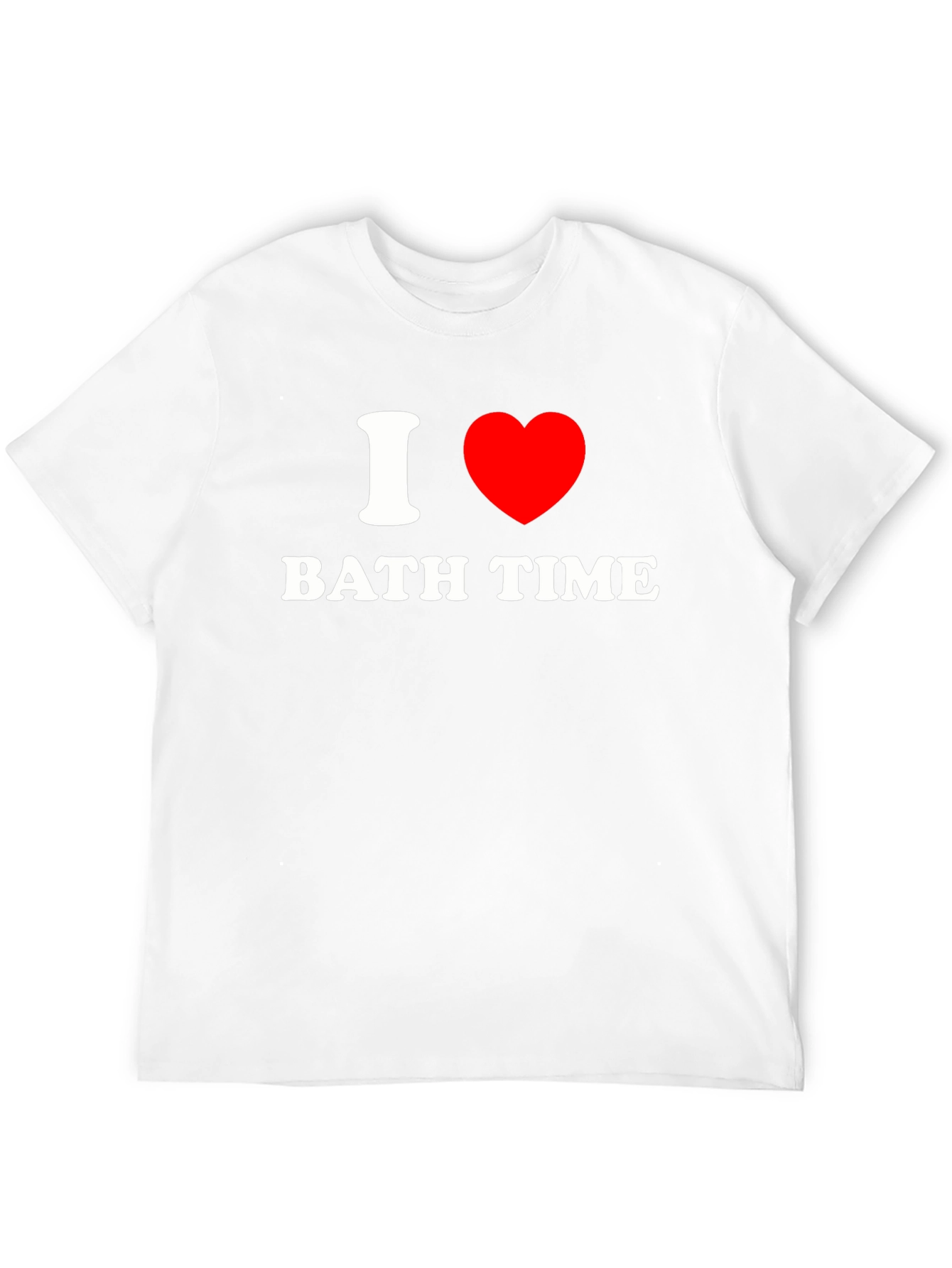 I Heart Bath Time Black T-Shirt