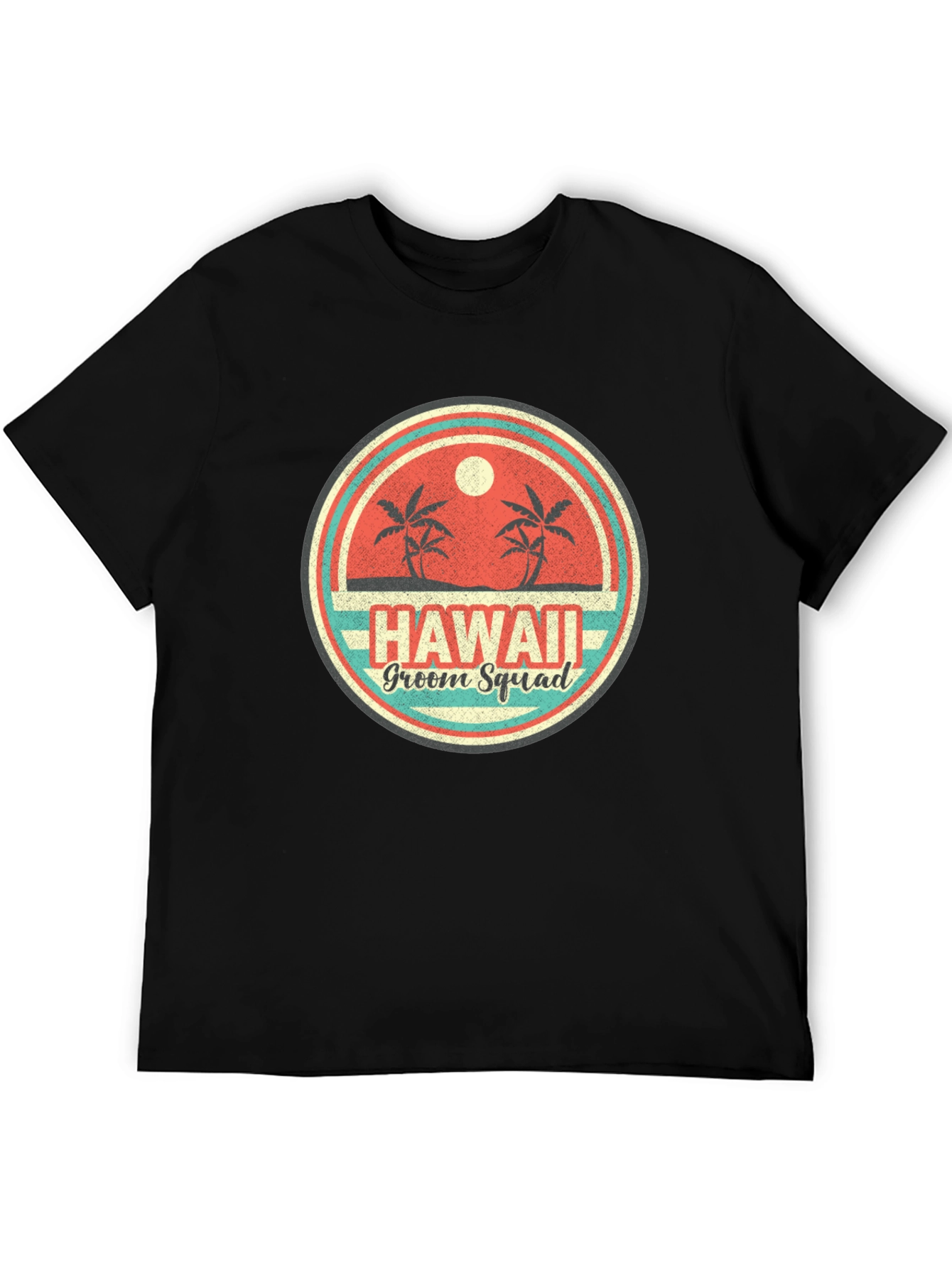 Hawaii Groom Squad T-Shirt Tropical Beach Wedding Tee