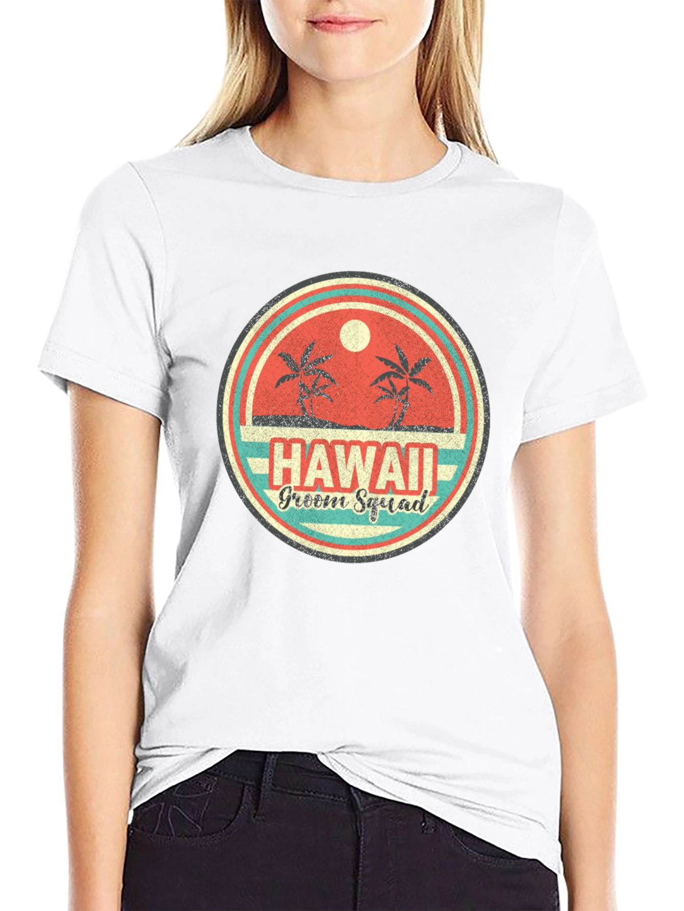 Hawaii Groom Squad T-Shirt Tropical Beach Wedding Tee