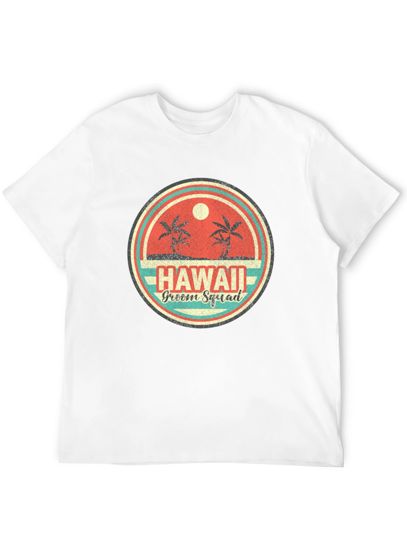 Hawaii Groom Squad T-Shirt Tropical Beach Wedding Tee