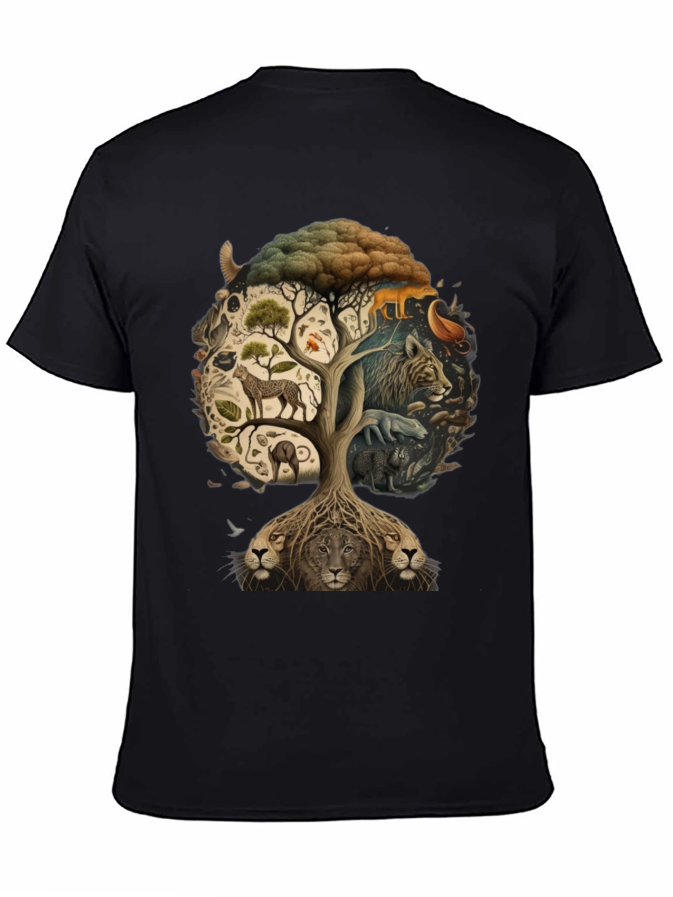 Wildlife Tree Graphic T-Shirt
