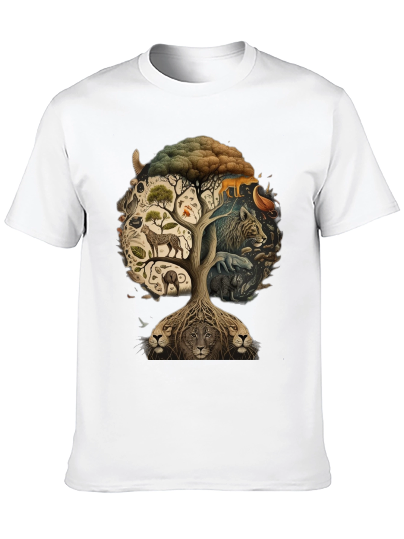 Wildlife Tree Graphic T-Shirt