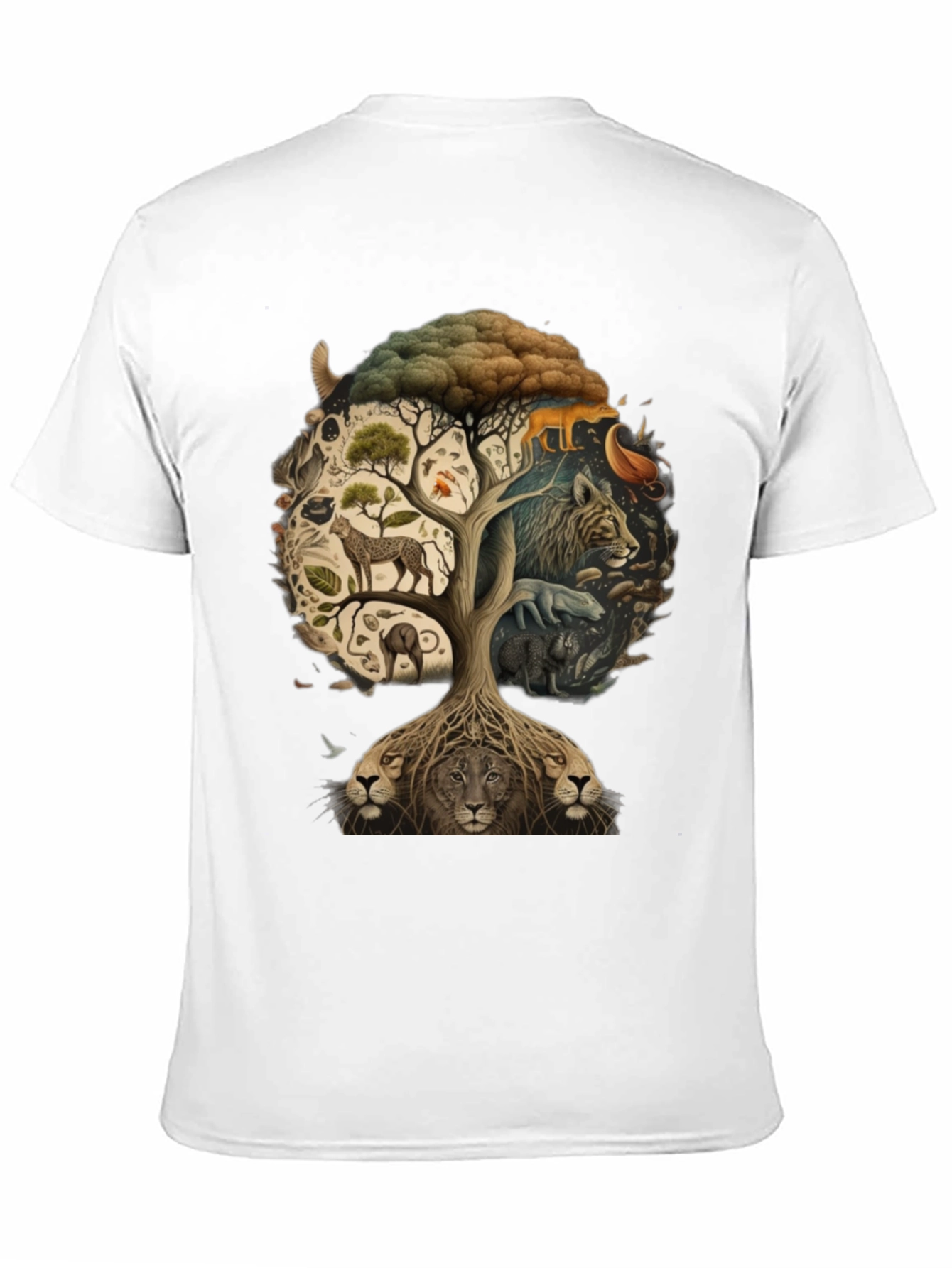 Wildlife Tree Graphic T-Shirt