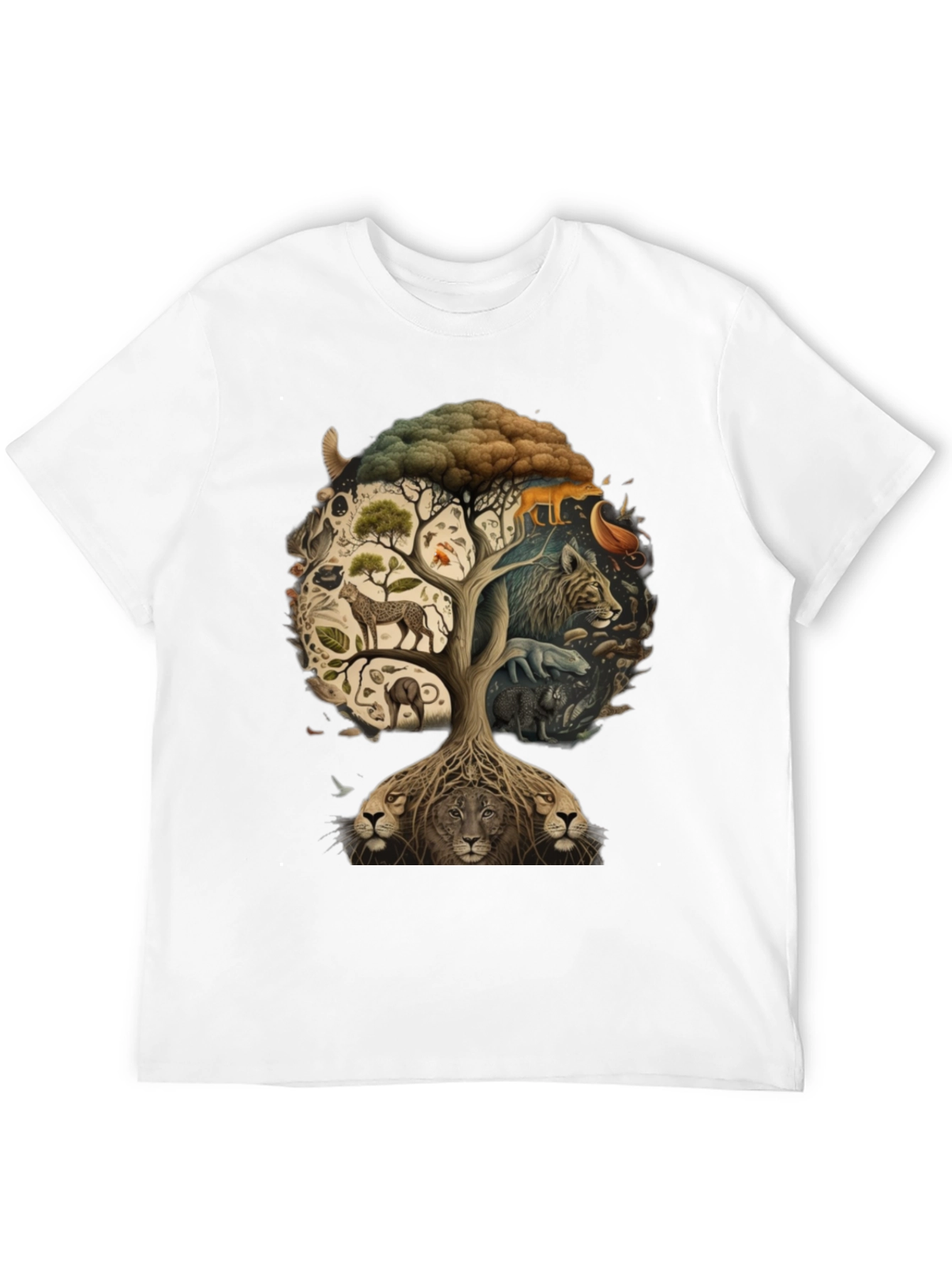 Wildlife Tree Graphic T-Shirt