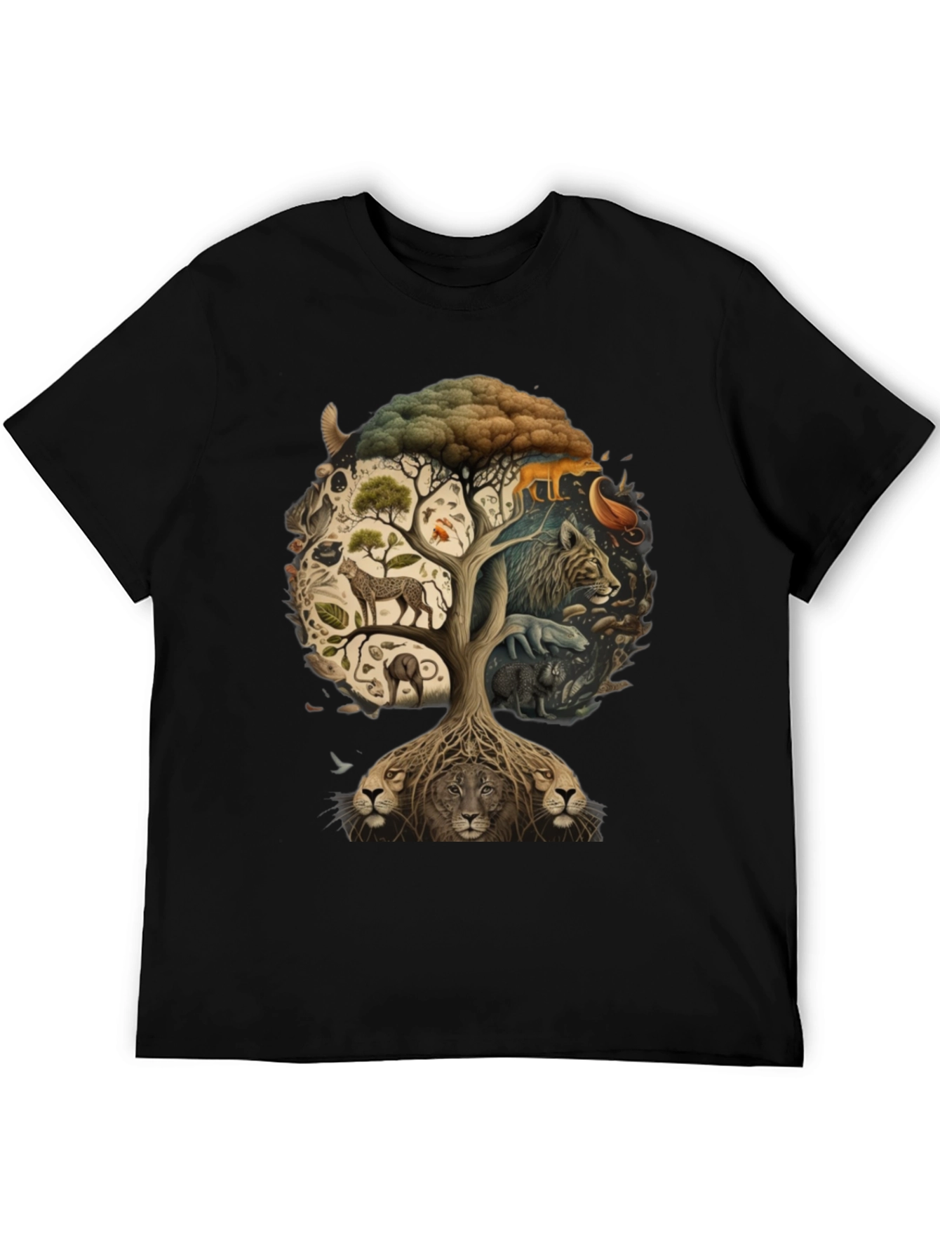 Wildlife Tree Graphic T-Shirt