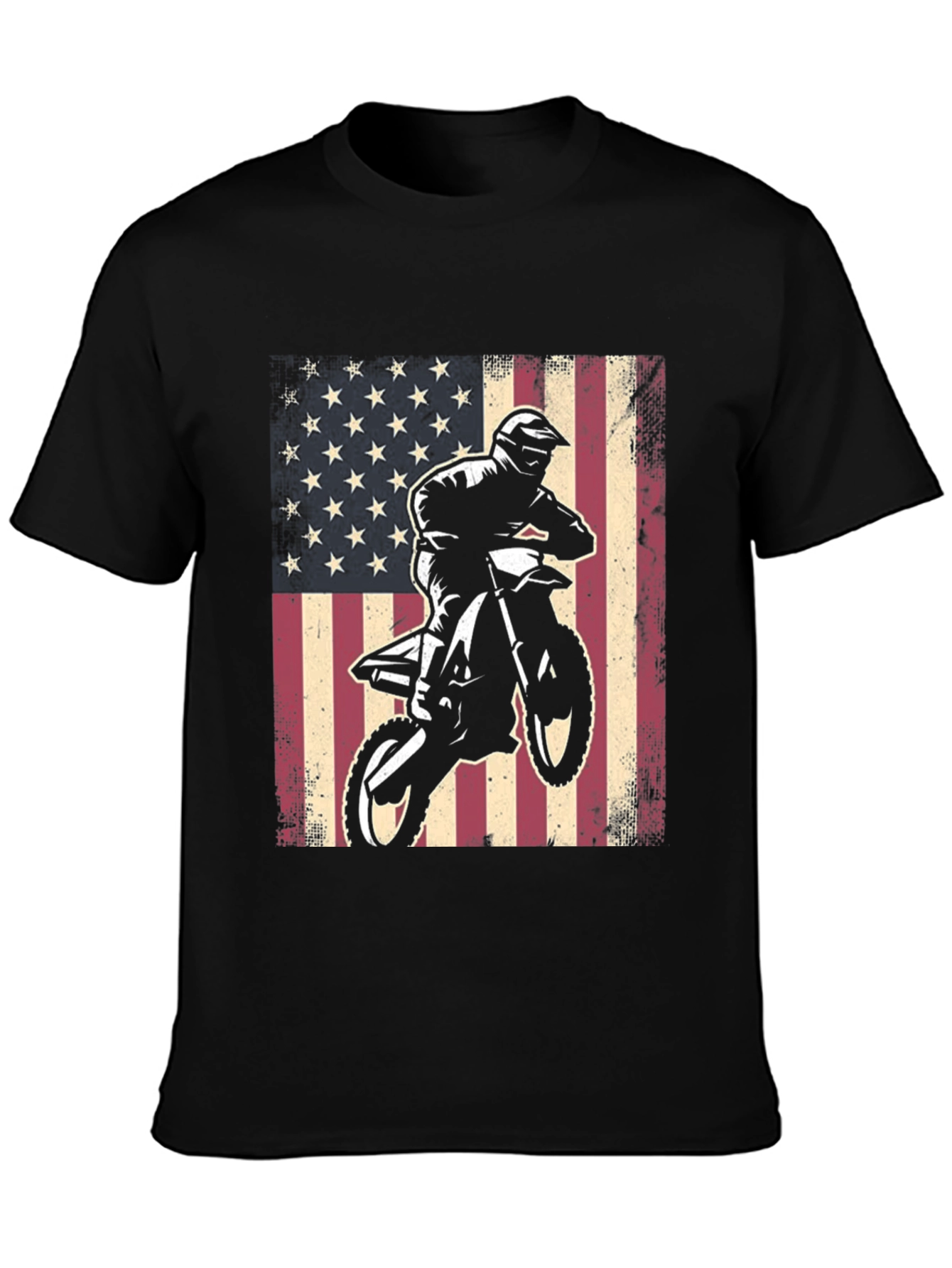 American Flag Motocross T-Shirt