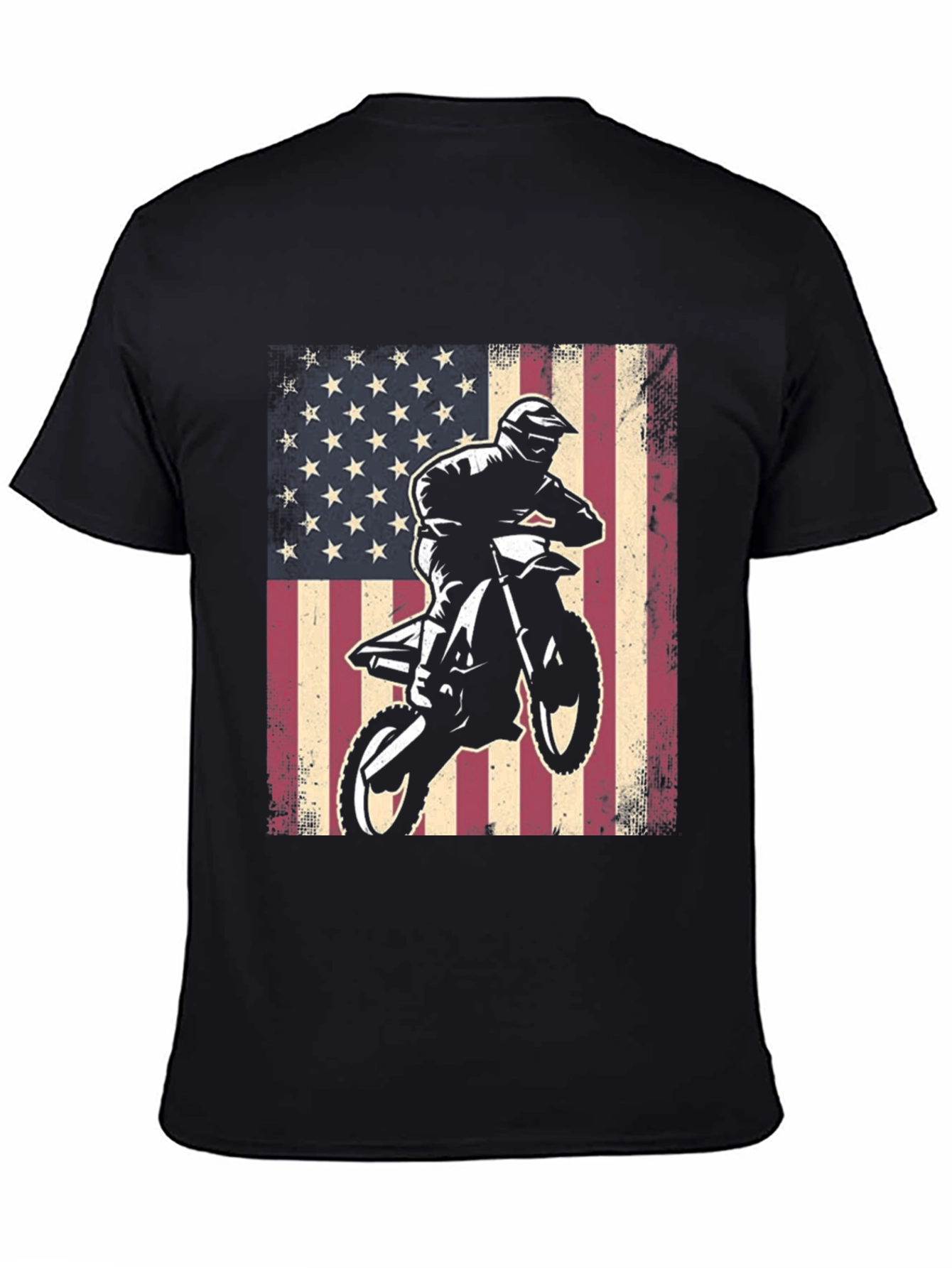 American Flag Motocross T-Shirt