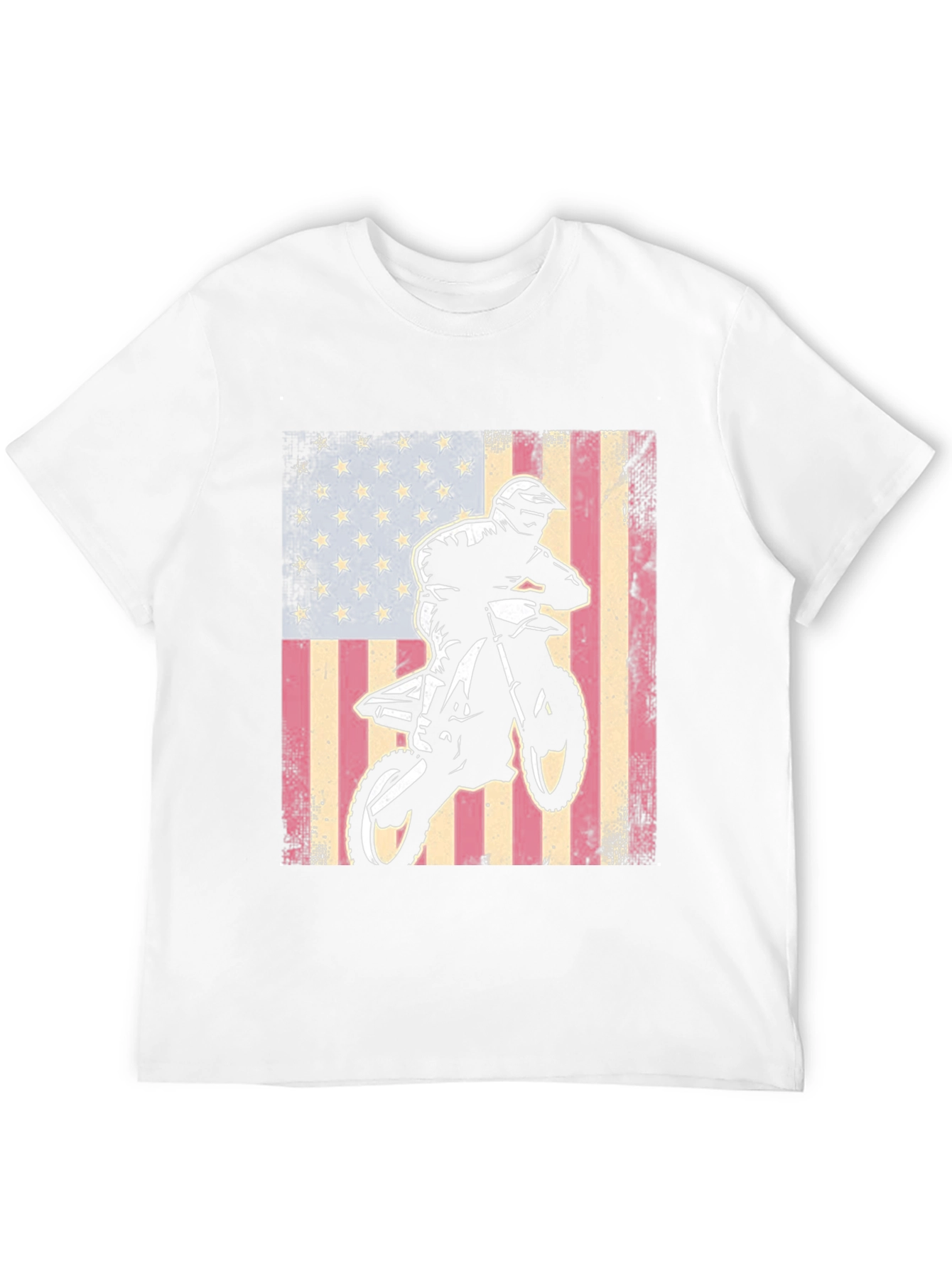 American Flag Motocross T-Shirt