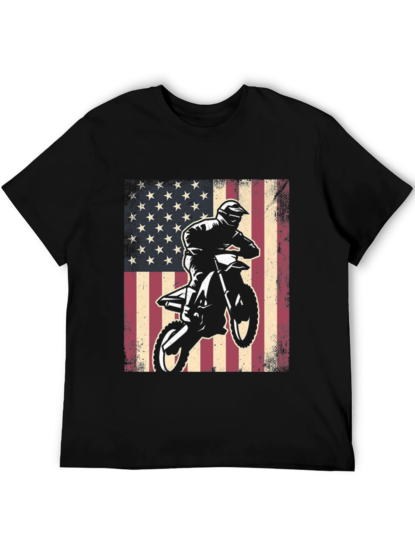 American Flag Motocross T-Shirt