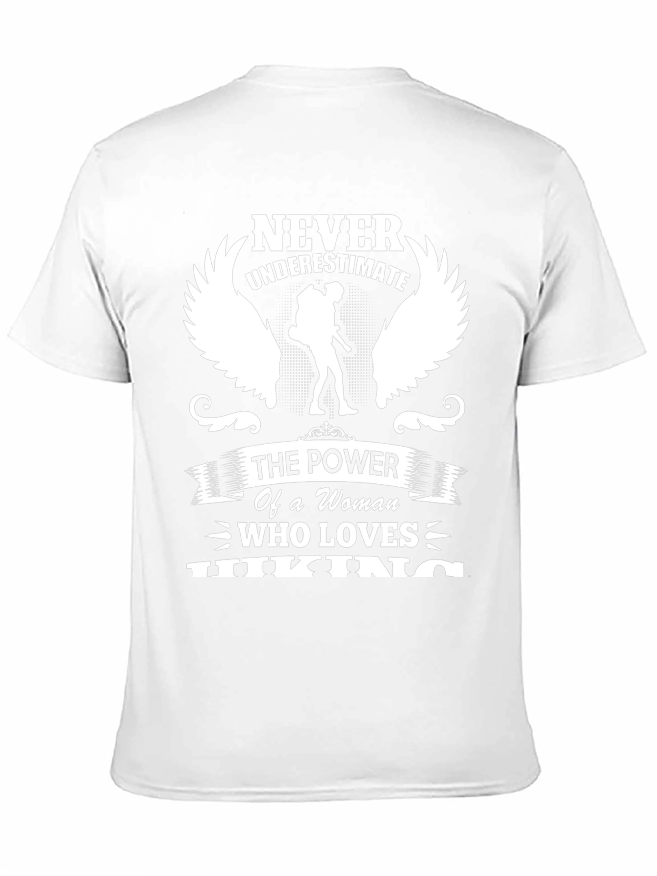 Never Underestimate Hiking Woman T-Shirt