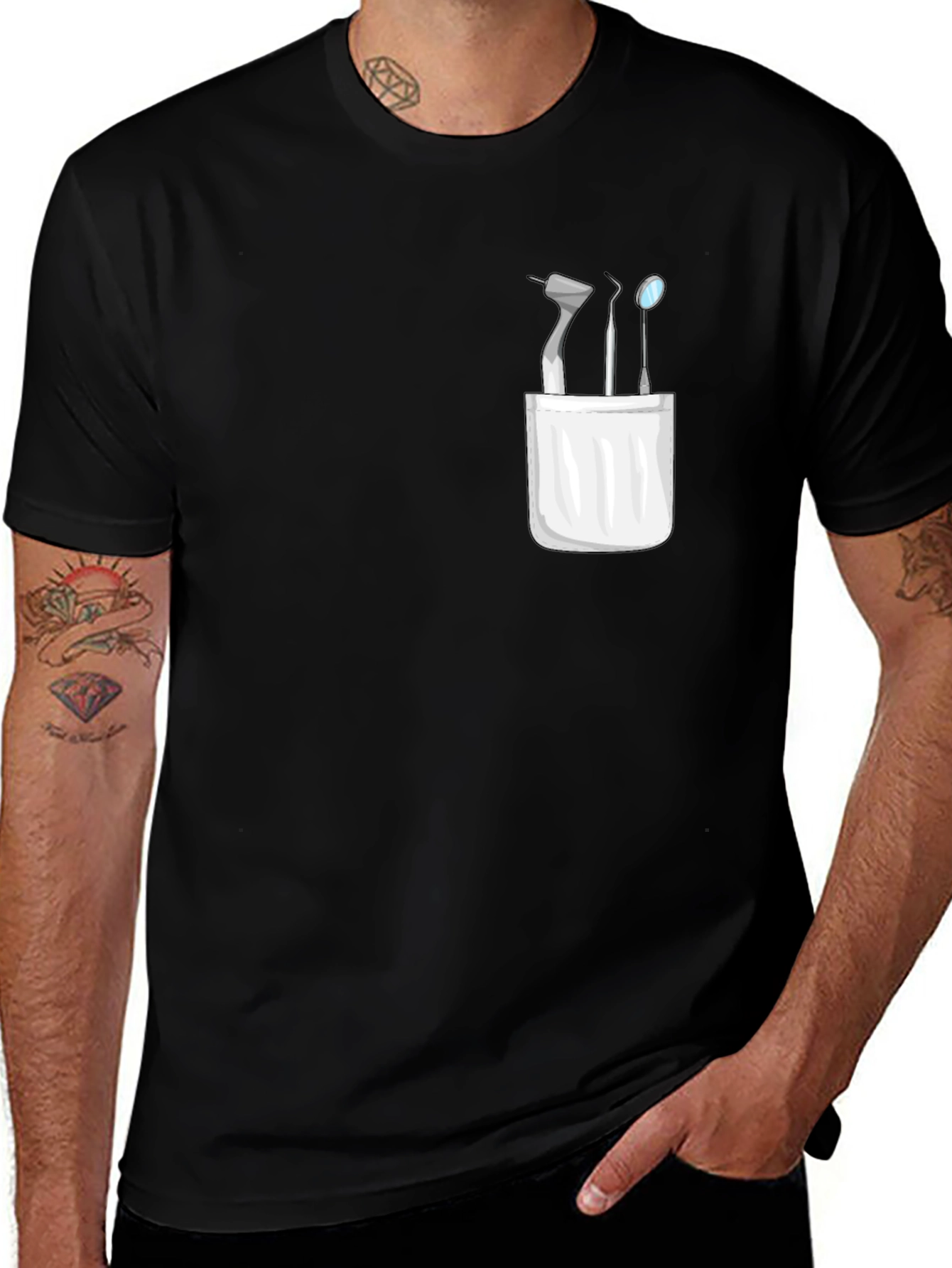 Dentist Tools Pocket Graphic T-Shirt
