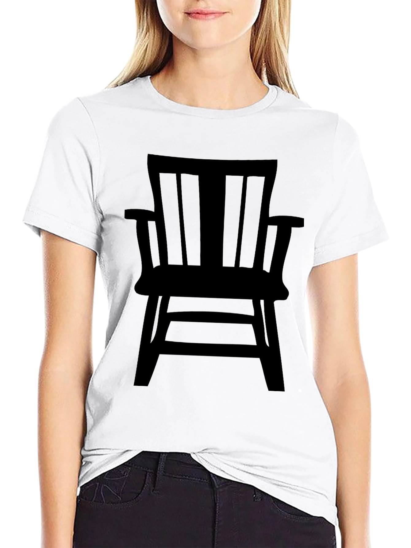 Chair Graphic Tee - Unisex Black T-Shirt