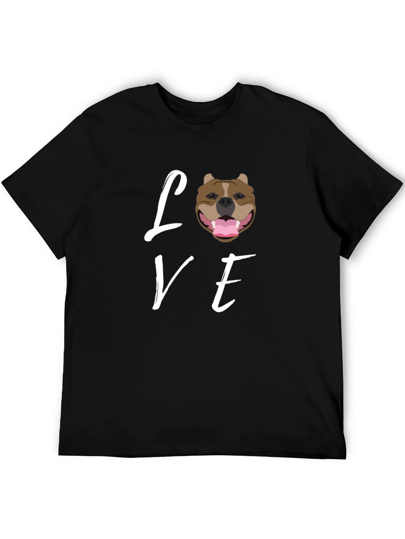 Love Pitbull Dog T-Shirt - Black