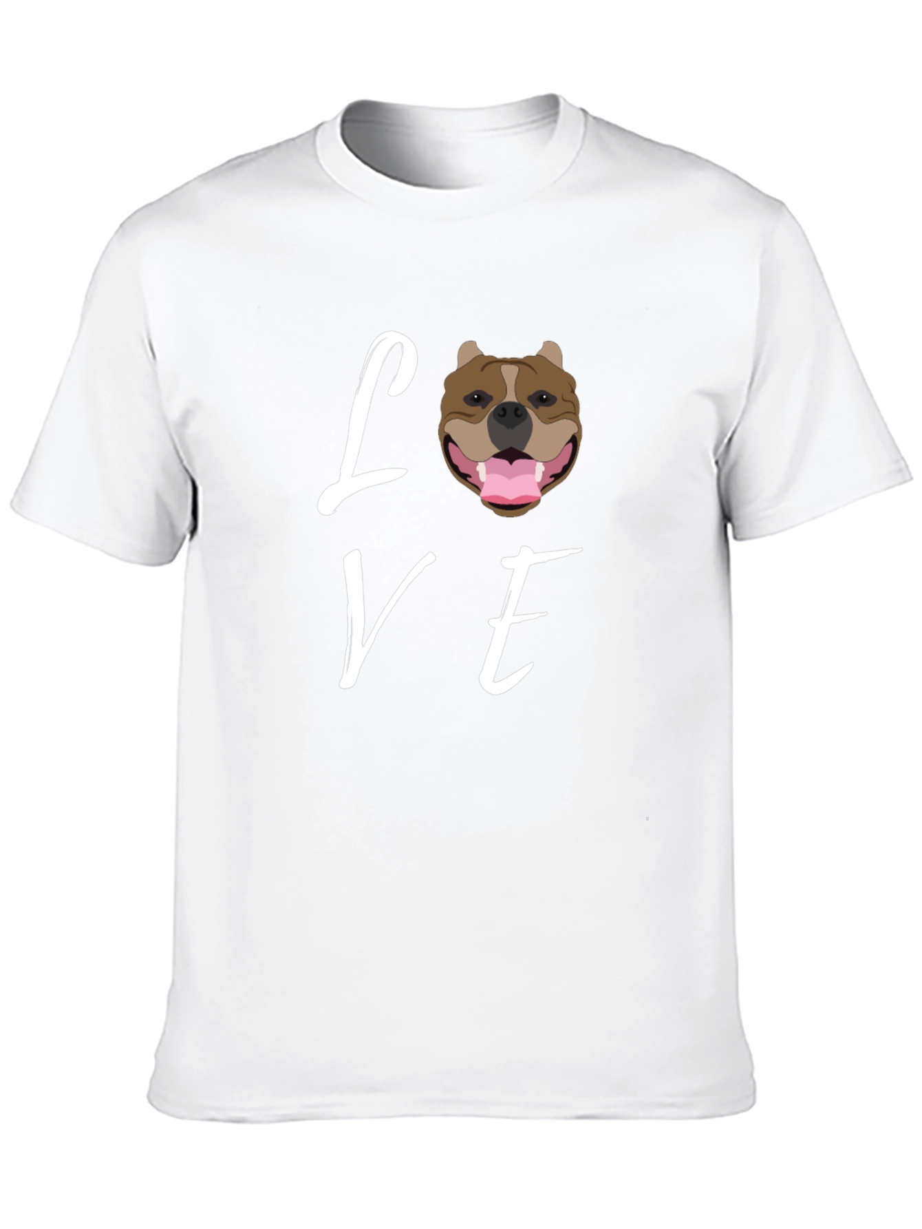Love Pitbull Dog T-Shirt - Black