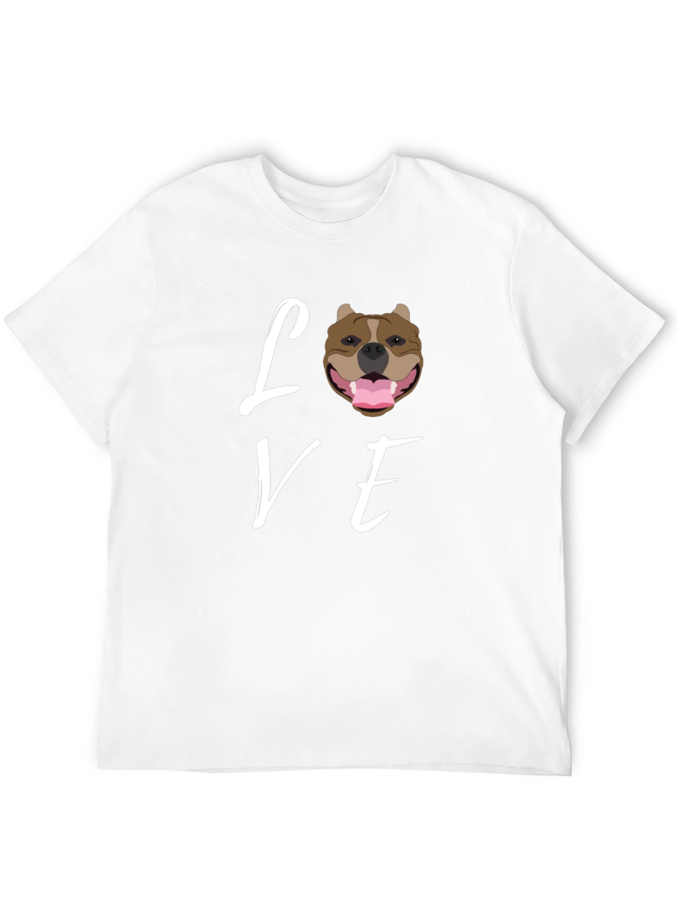 Love Pitbull Dog T-Shirt - Black