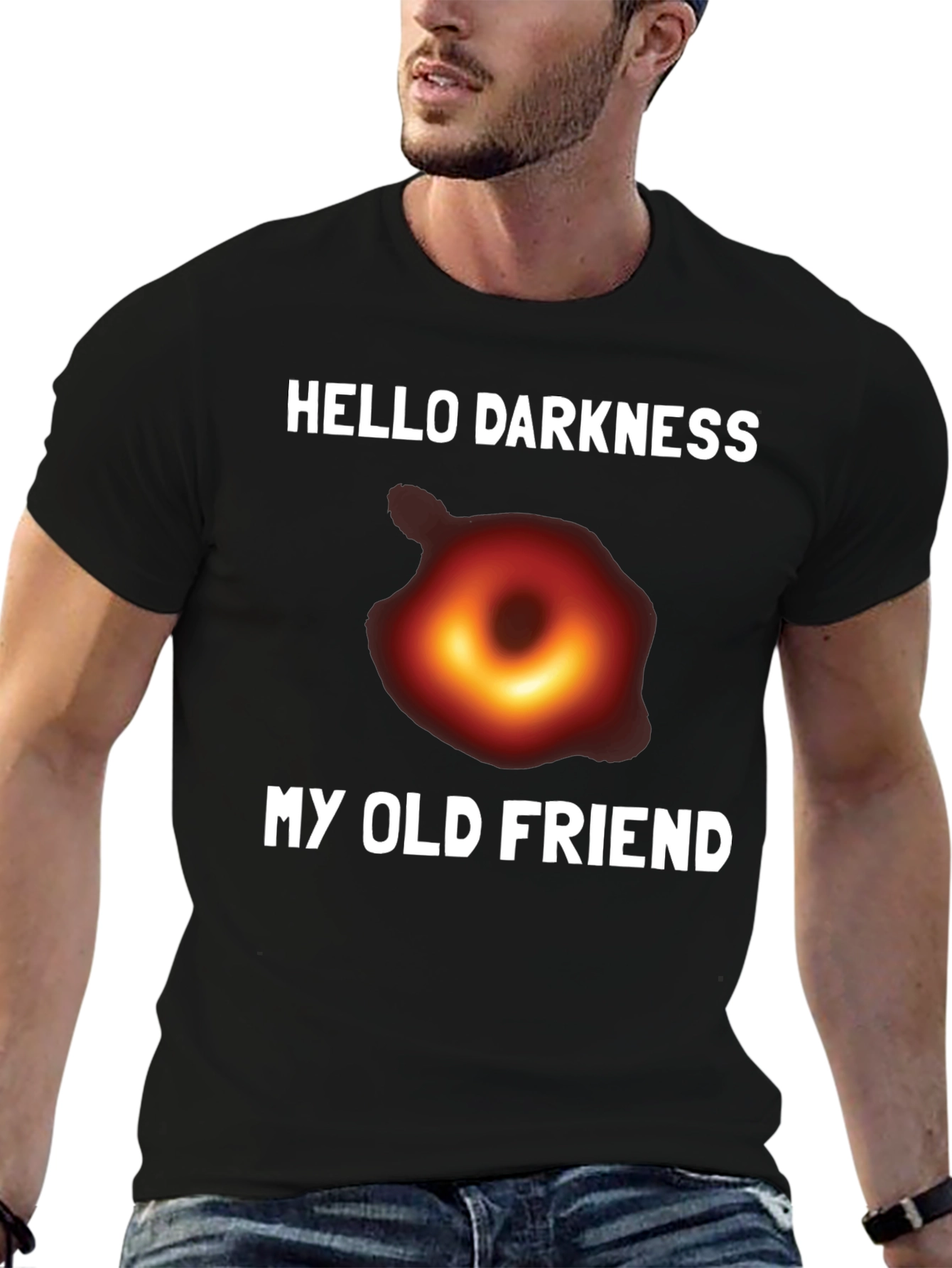 Hello Darkness Black Hole T-Shirt