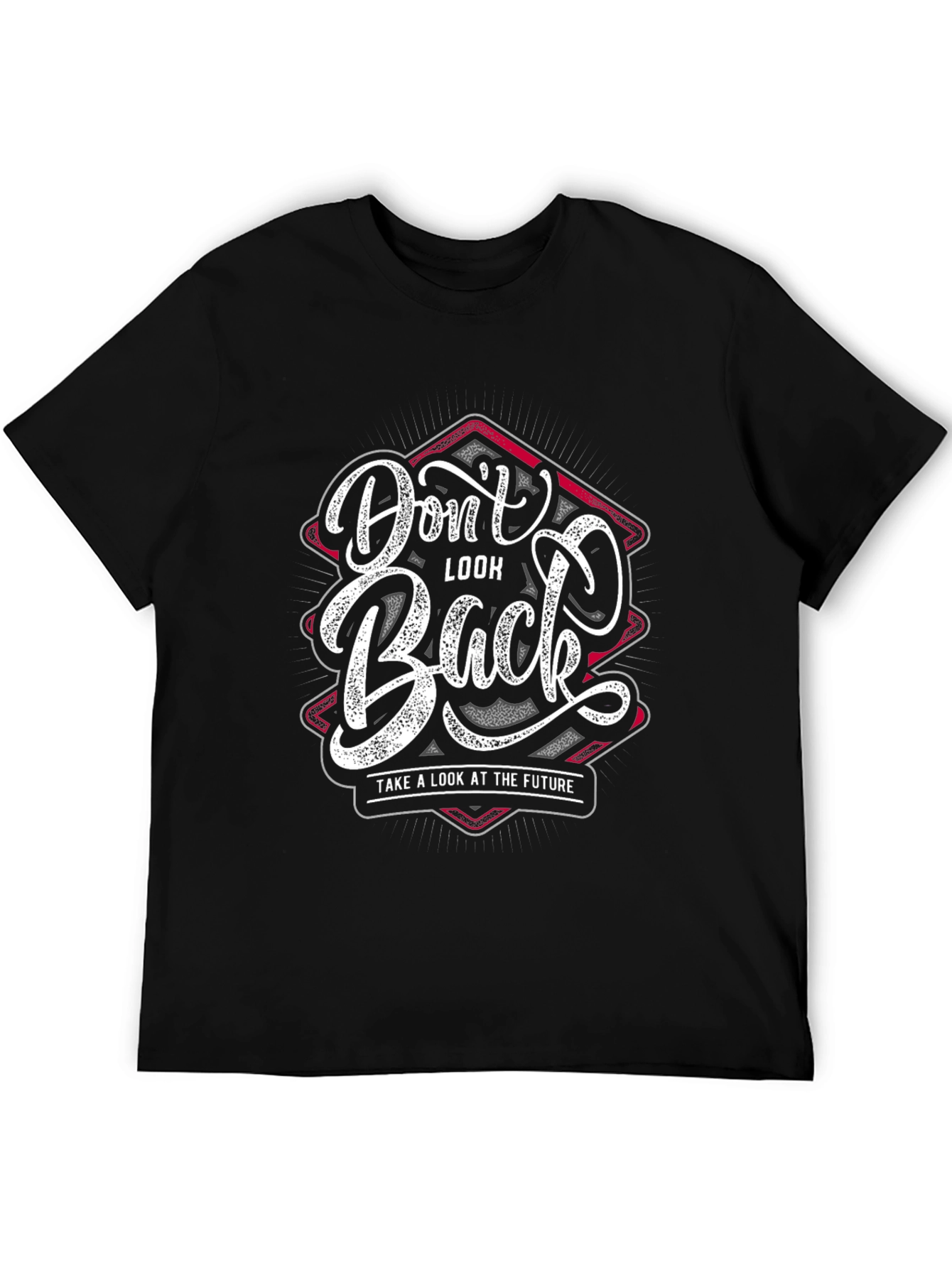 Stylish Dont Look Back Graphic T-Shirt