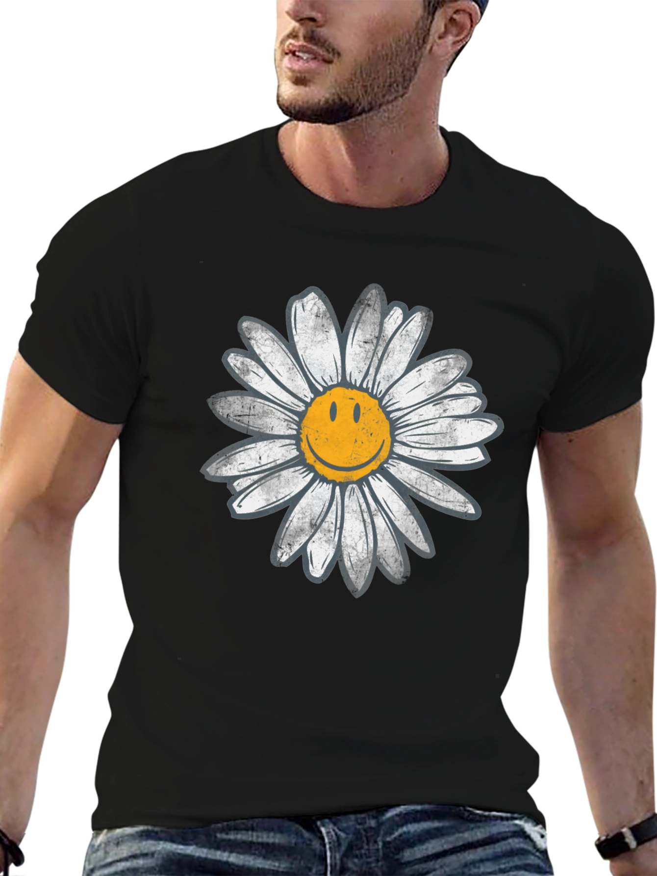 Daisy Smiley Face Graphic Tee
