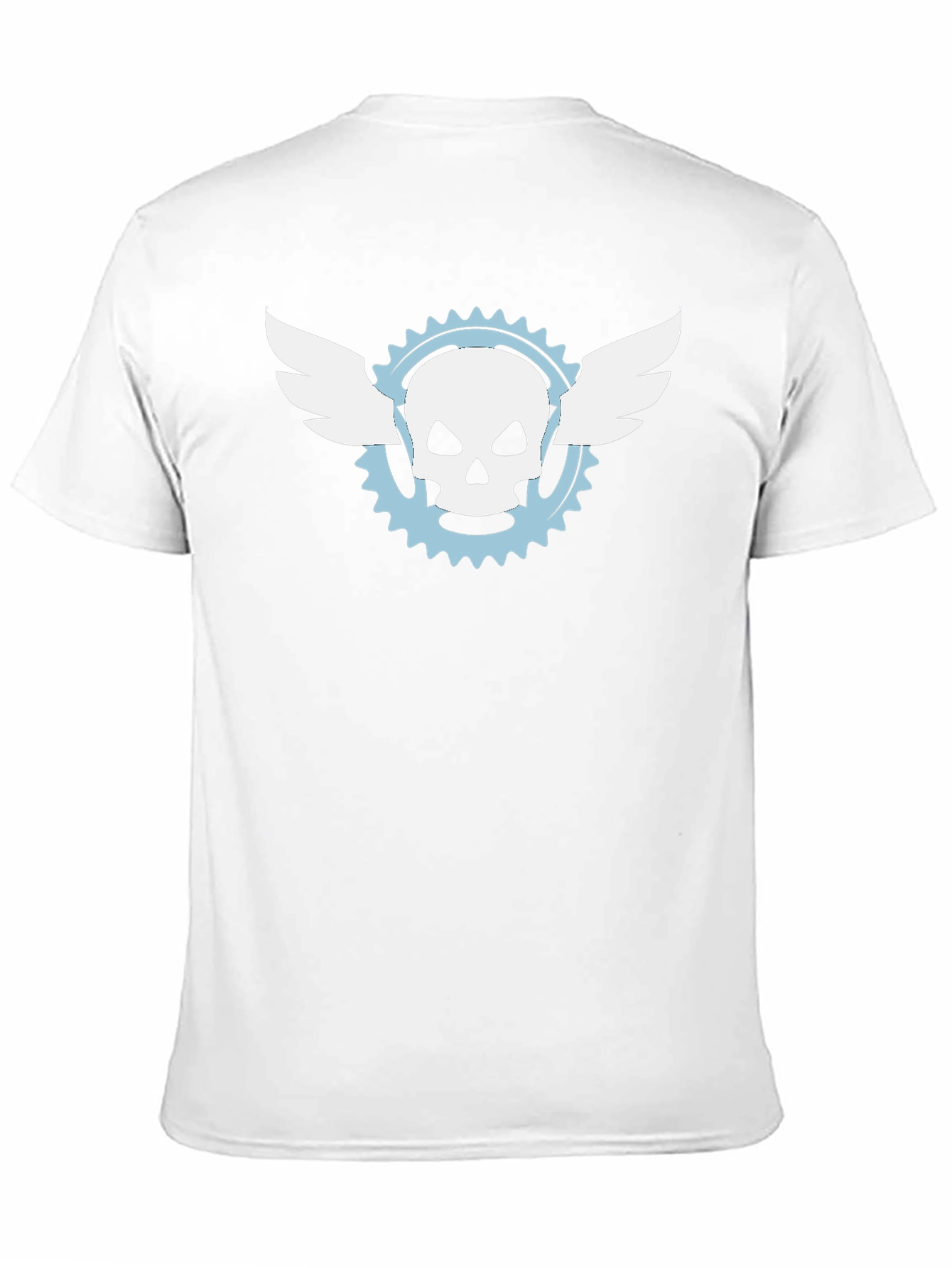 Skull Wings Graphic Tee - Mens Black Cotton T-Shirt