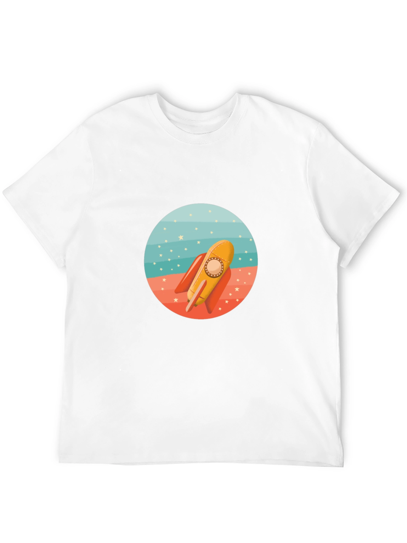 Rocket Graphic Tee - Retro Space Adventure