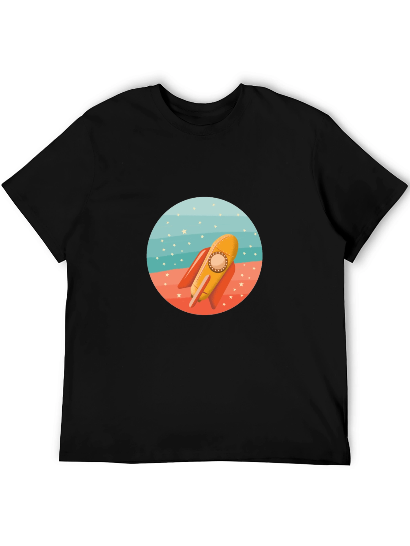 Rocket Graphic Tee - Retro Space Adventure