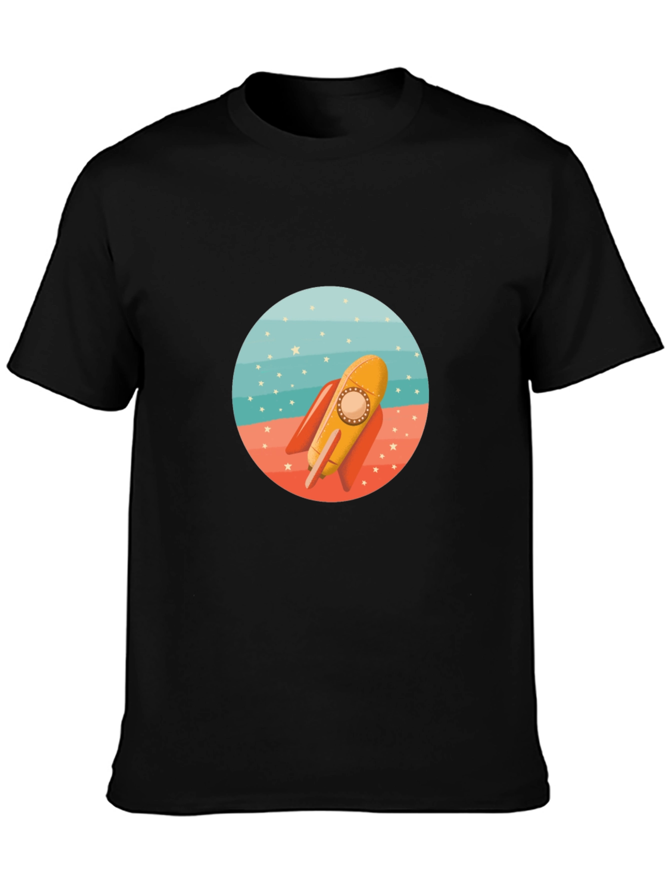 Rocket Graphic Tee - Retro Space Adventure
