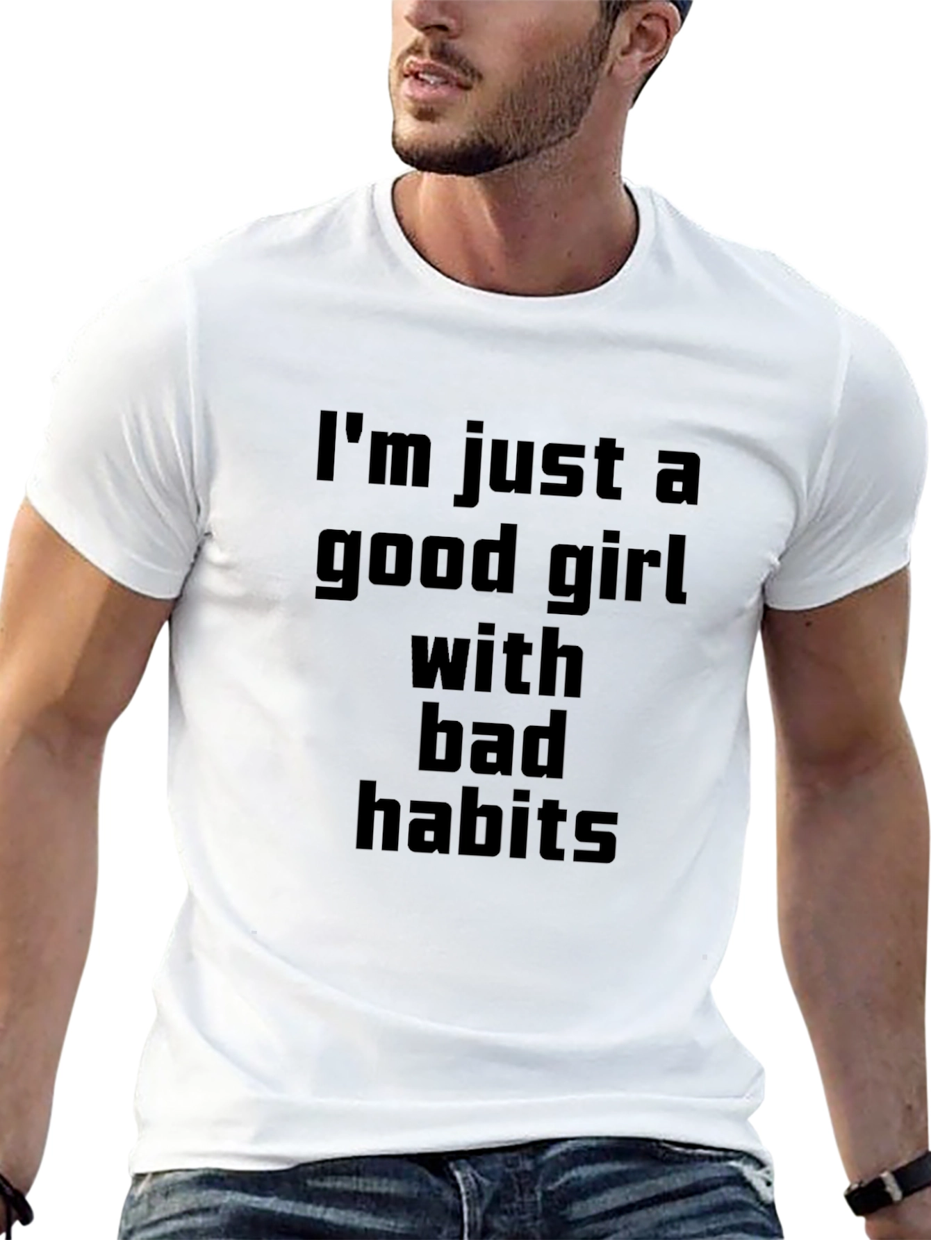 Good Girl with Bad Habits Graphic T-Shirt