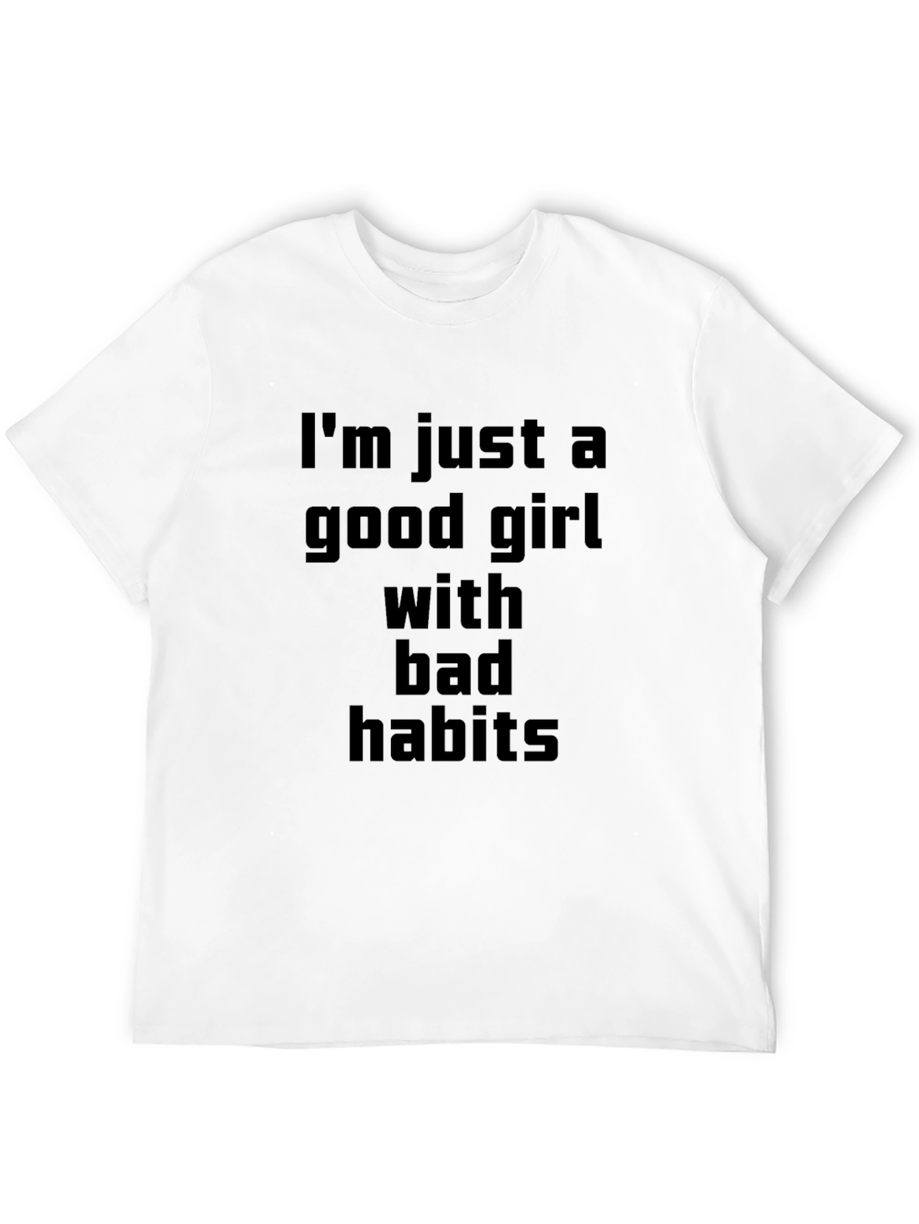Good Girl with Bad Habits Graphic T-Shirt