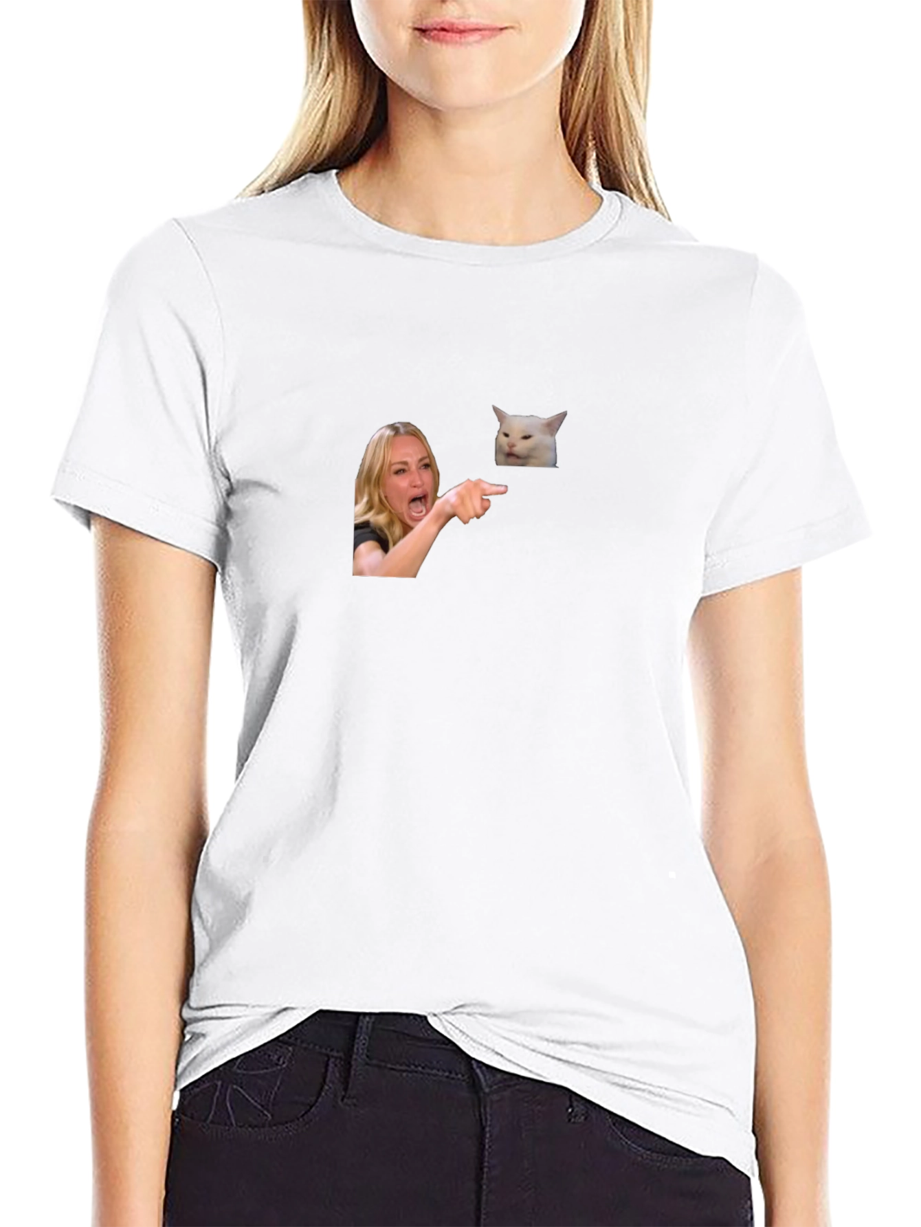 Woman Yelling at Cat Meme T-Shirt