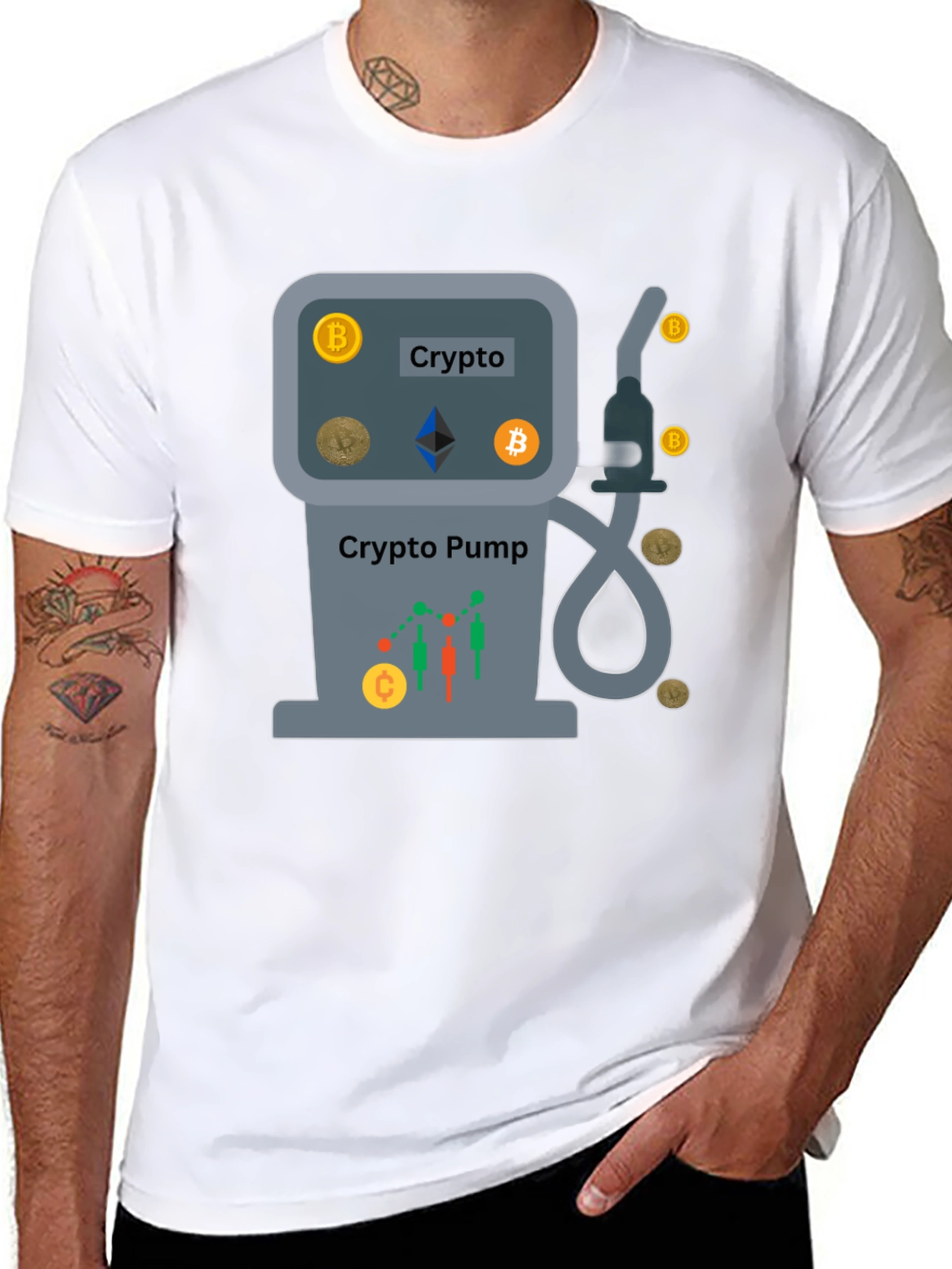 Crypto Pump T-Shirt - Bitcoin Ethereum