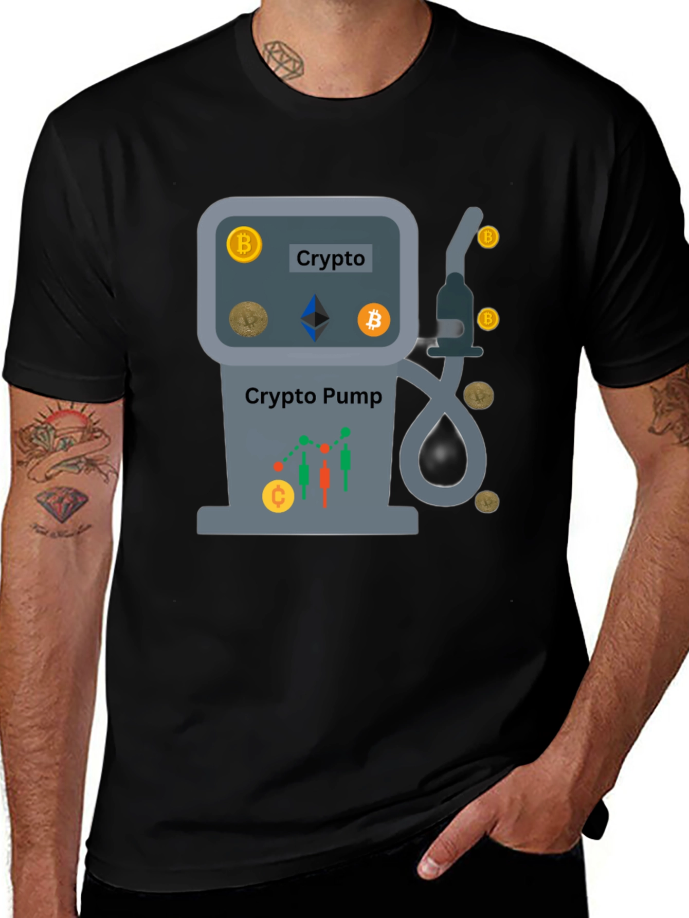 Crypto Pump T-Shirt - Bitcoin Ethereum