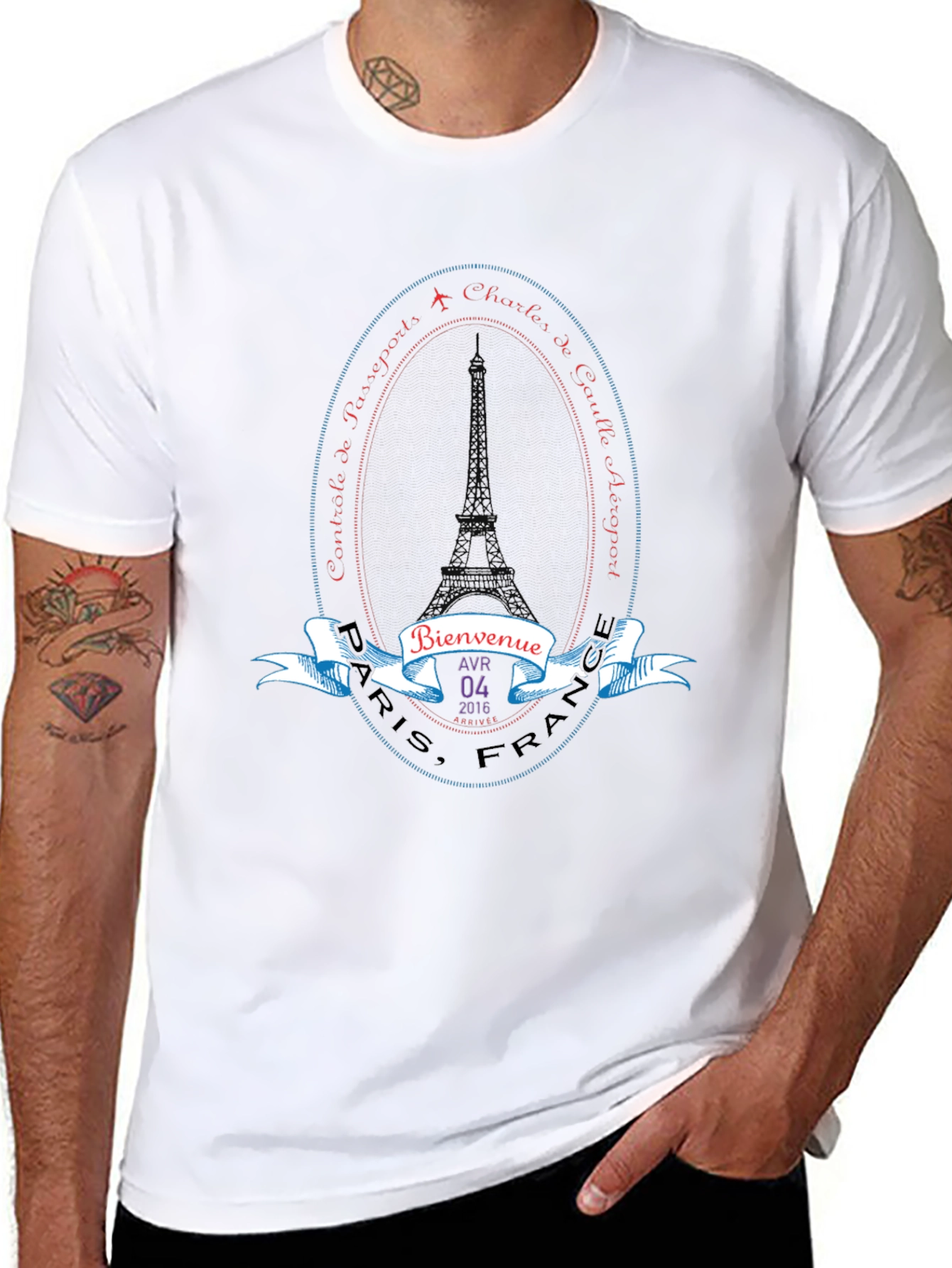 Paris Travel Souvenir T-Shirt