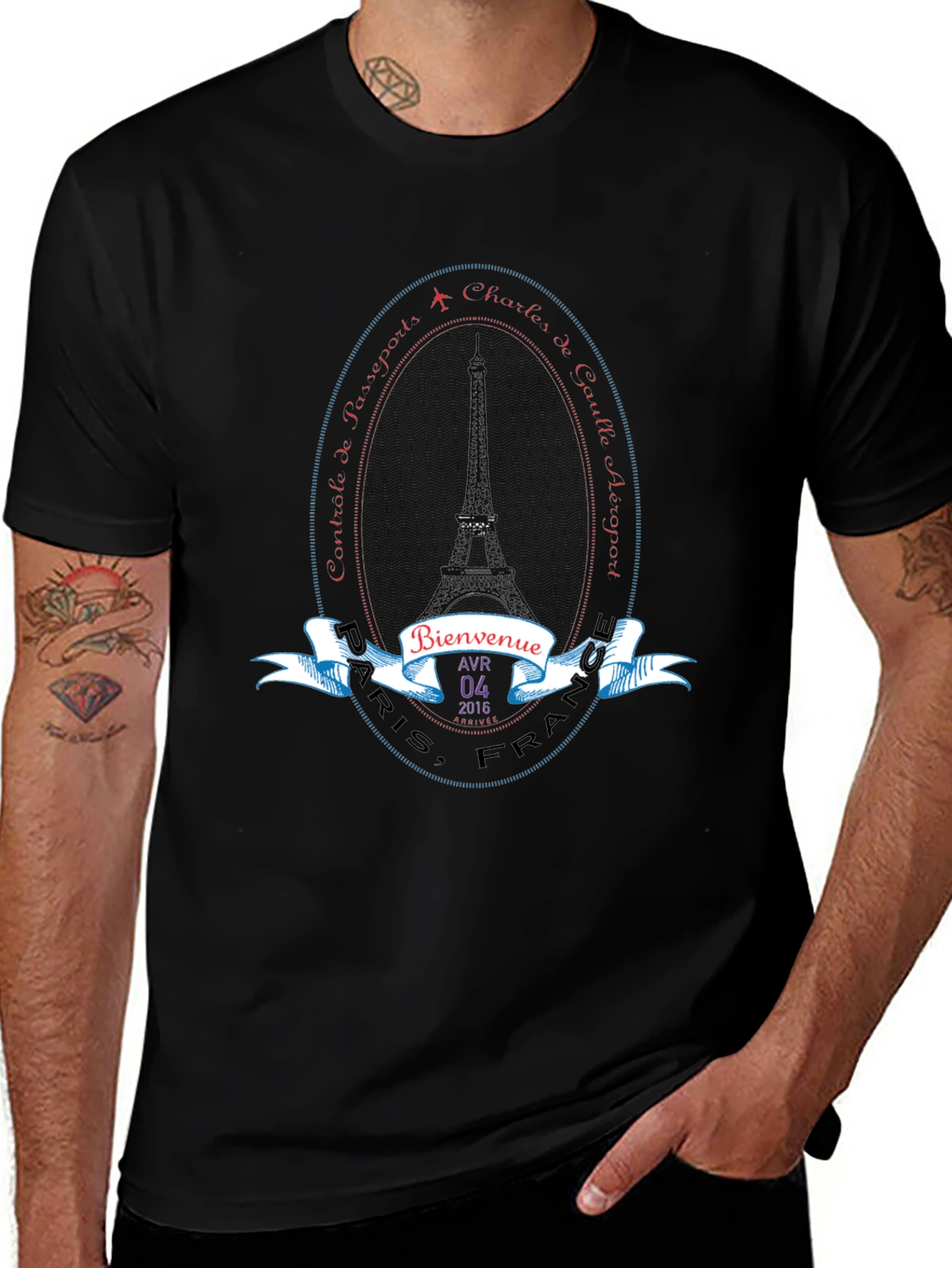 Paris Travel Souvenir T-Shirt
