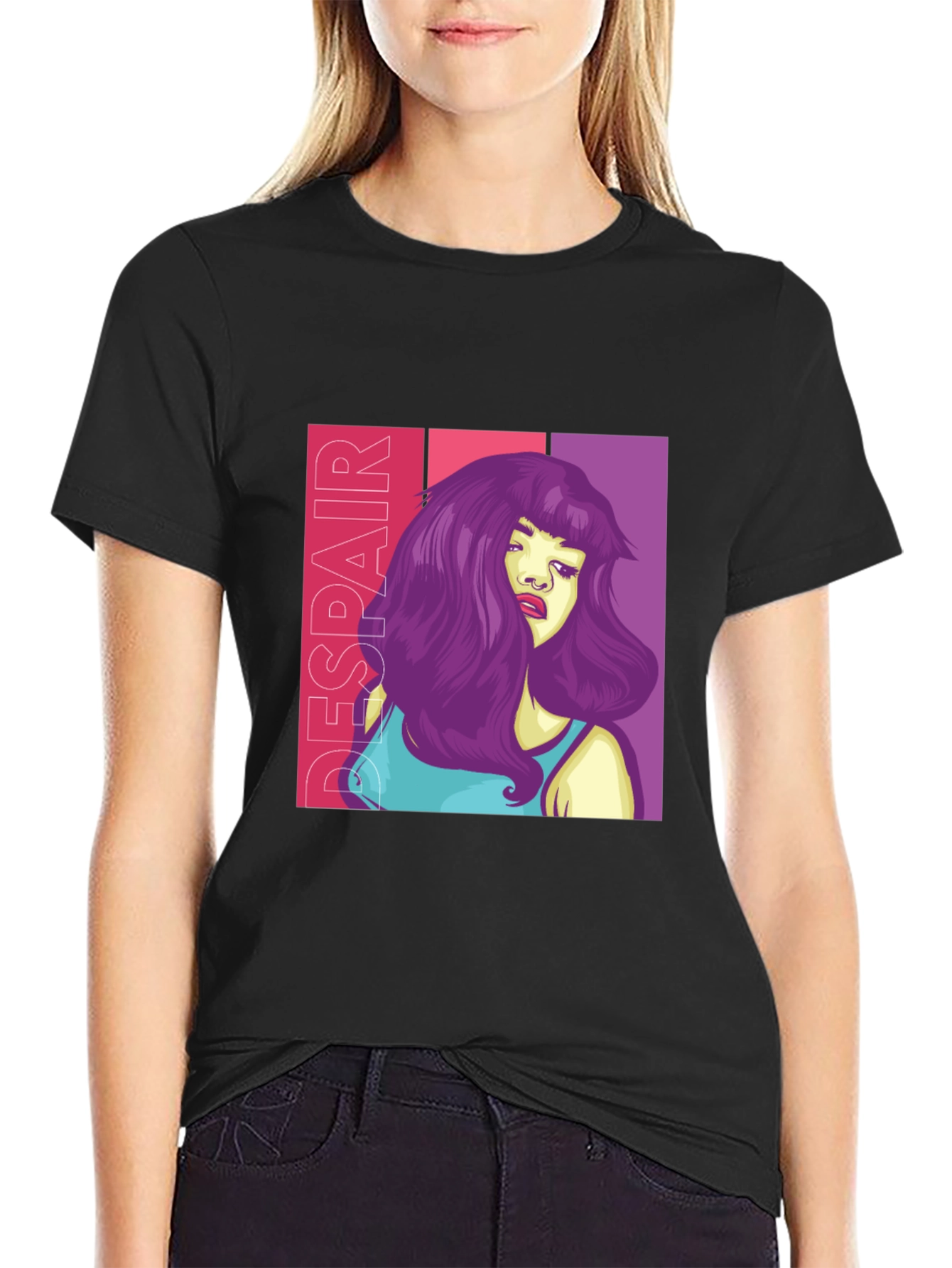 Despair Graphic Tee - Edgy Style