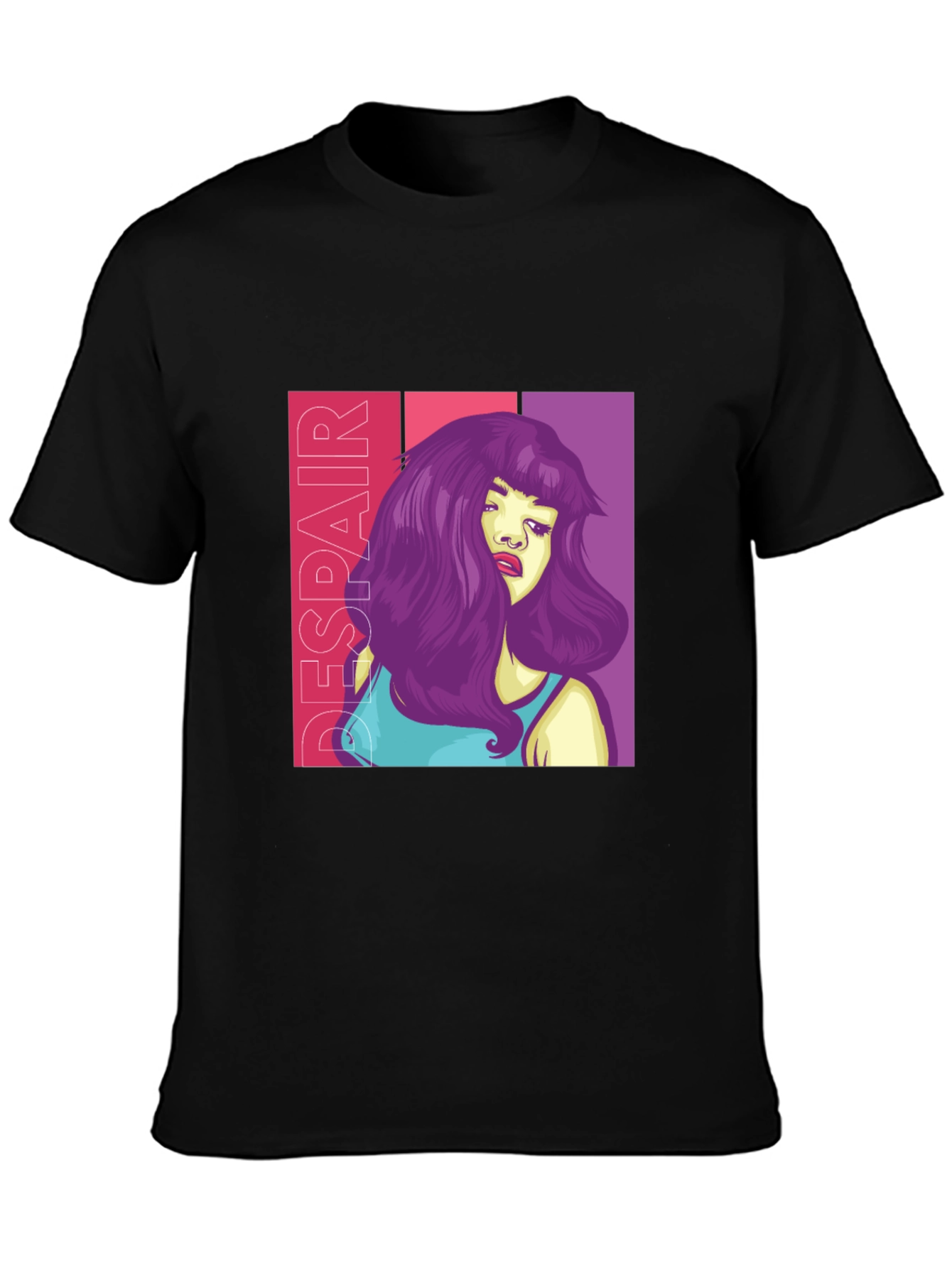 Despair Graphic Tee - Edgy Style