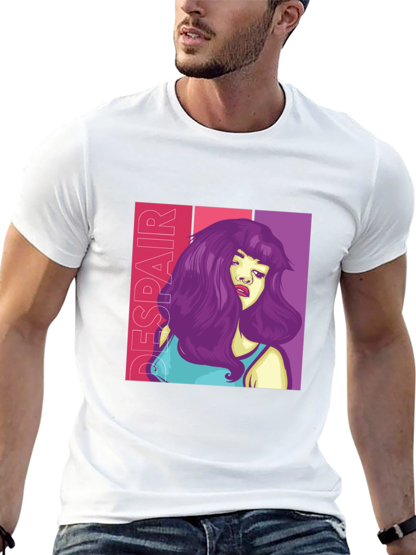 Despair Graphic Tee - Edgy Style